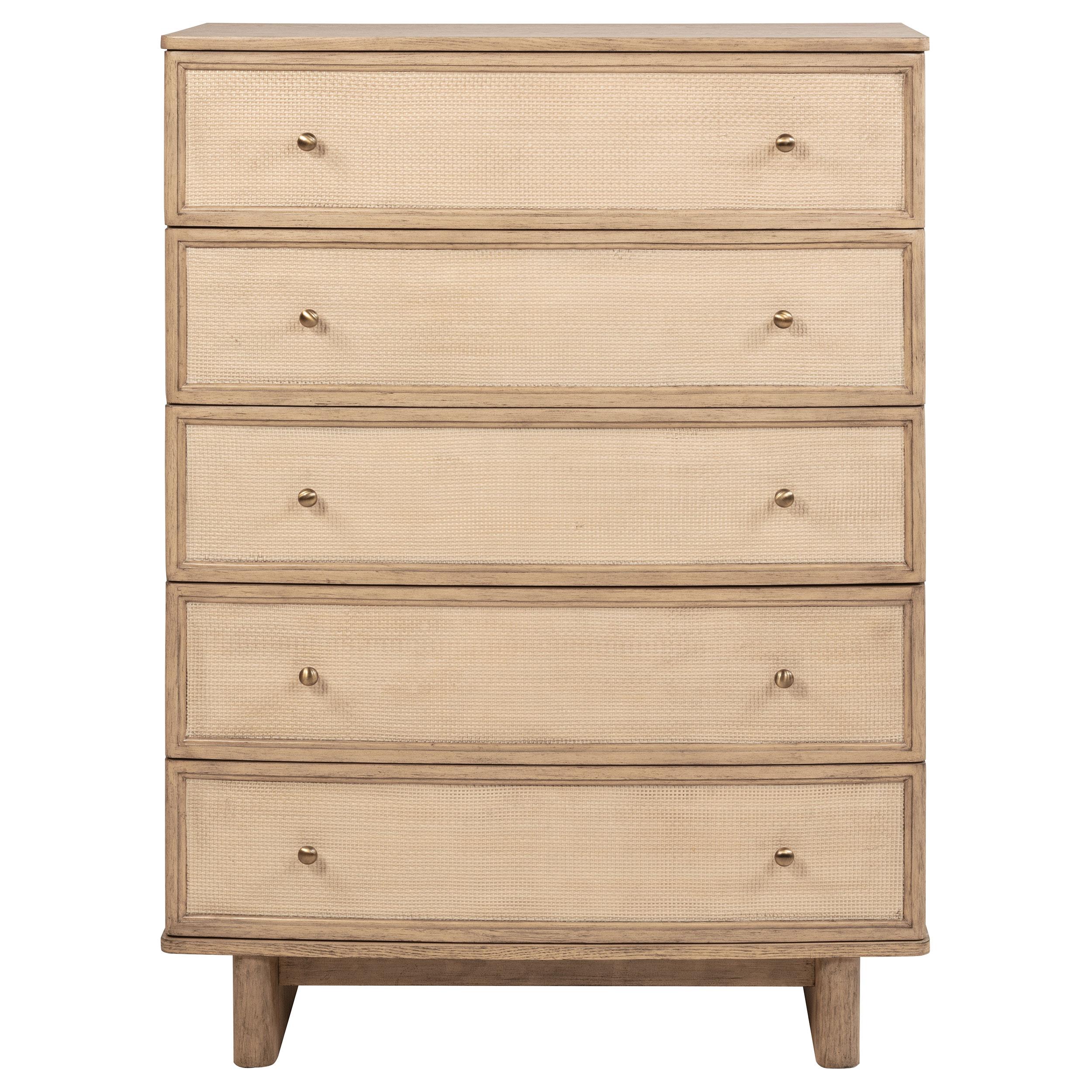 Model: 225045 | Coaster Kailani 5-drawer Bedroom Chest of Drawers Beige Oak