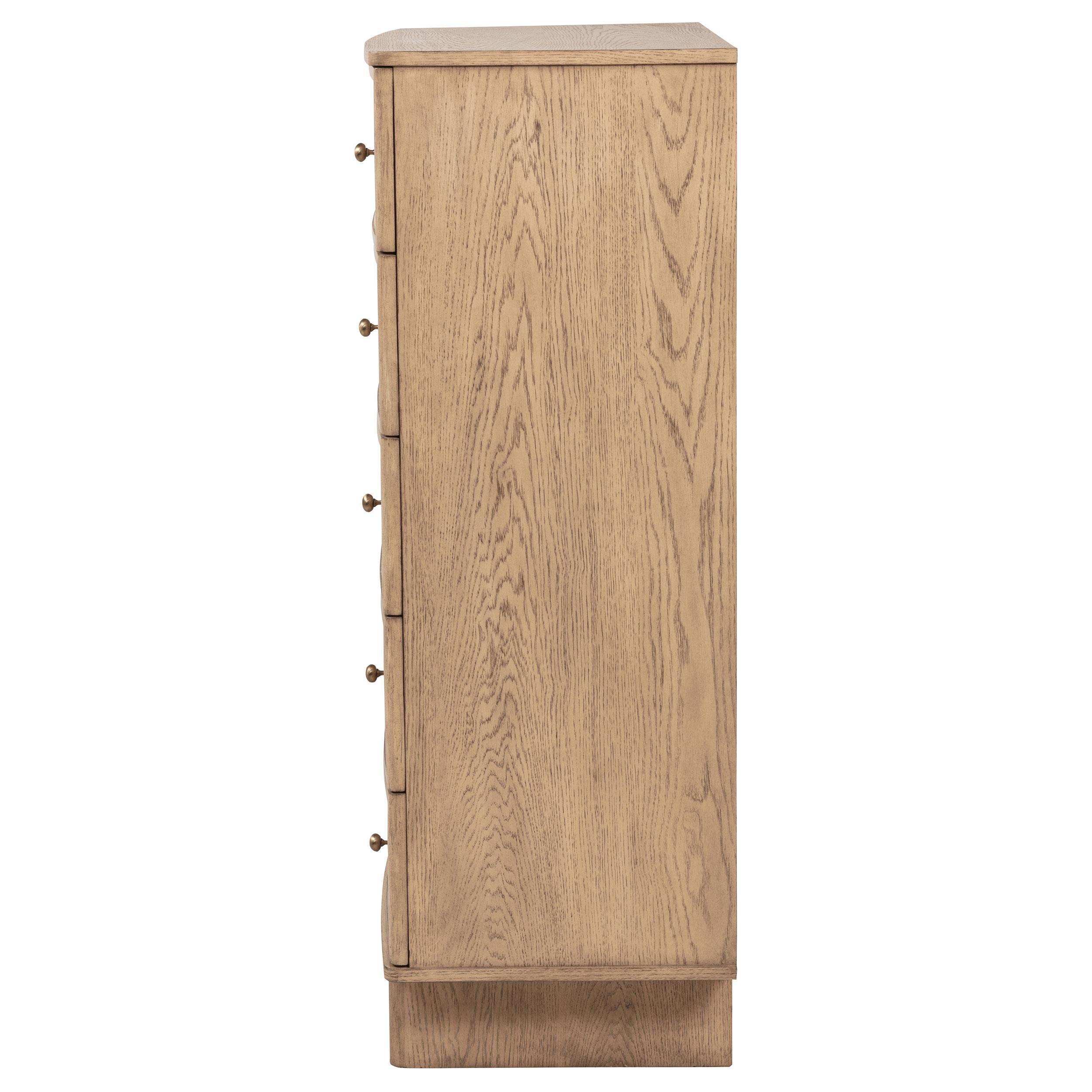 Model: 225045 | Coaster Kailani 5-drawer Bedroom Chest of Drawers Beige Oak