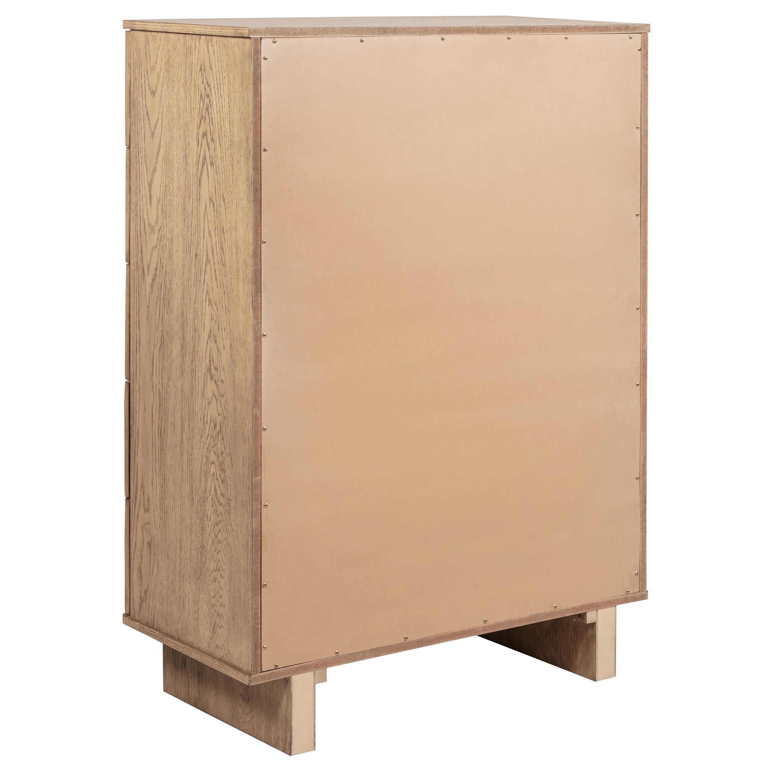 Model: 225045 | Coaster Kailani 5-drawer Bedroom Chest of Drawers Beige Oak