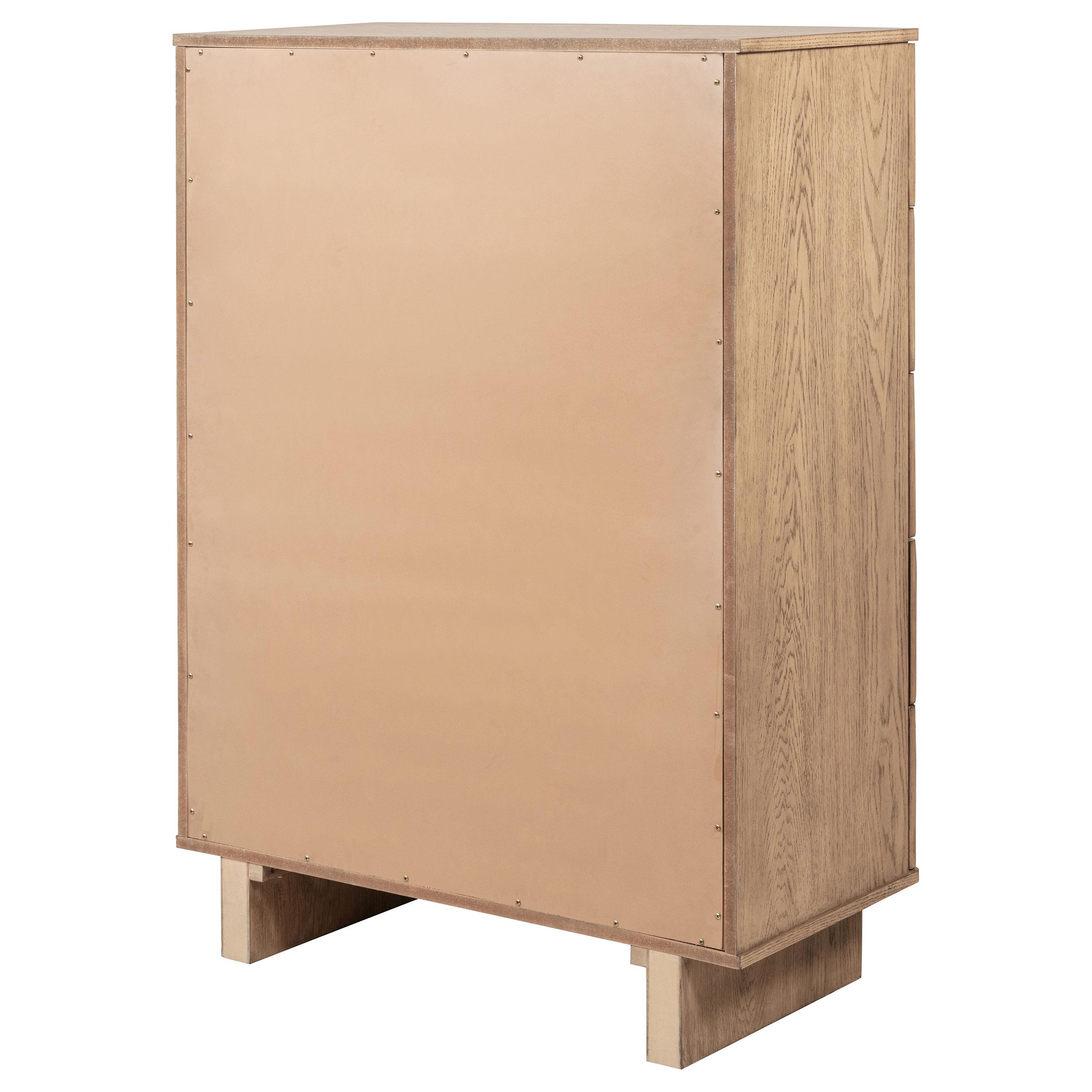 Model: 225045 | Coaster Kailani 5-drawer Bedroom Chest of Drawers Beige Oak
