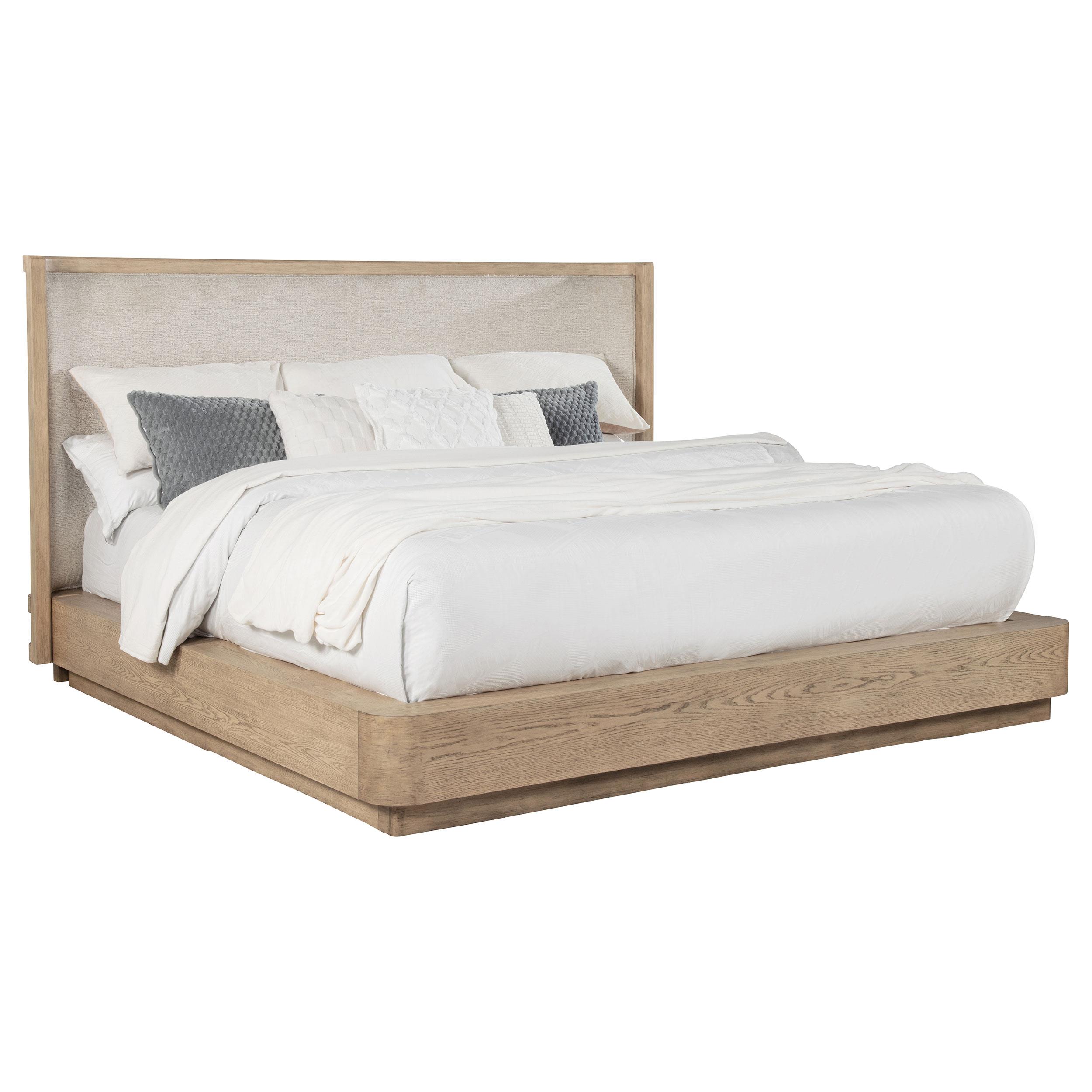 Model: 225041Q | Coaster Kailani 49-inch Queen Wingback Bed Beige Oak