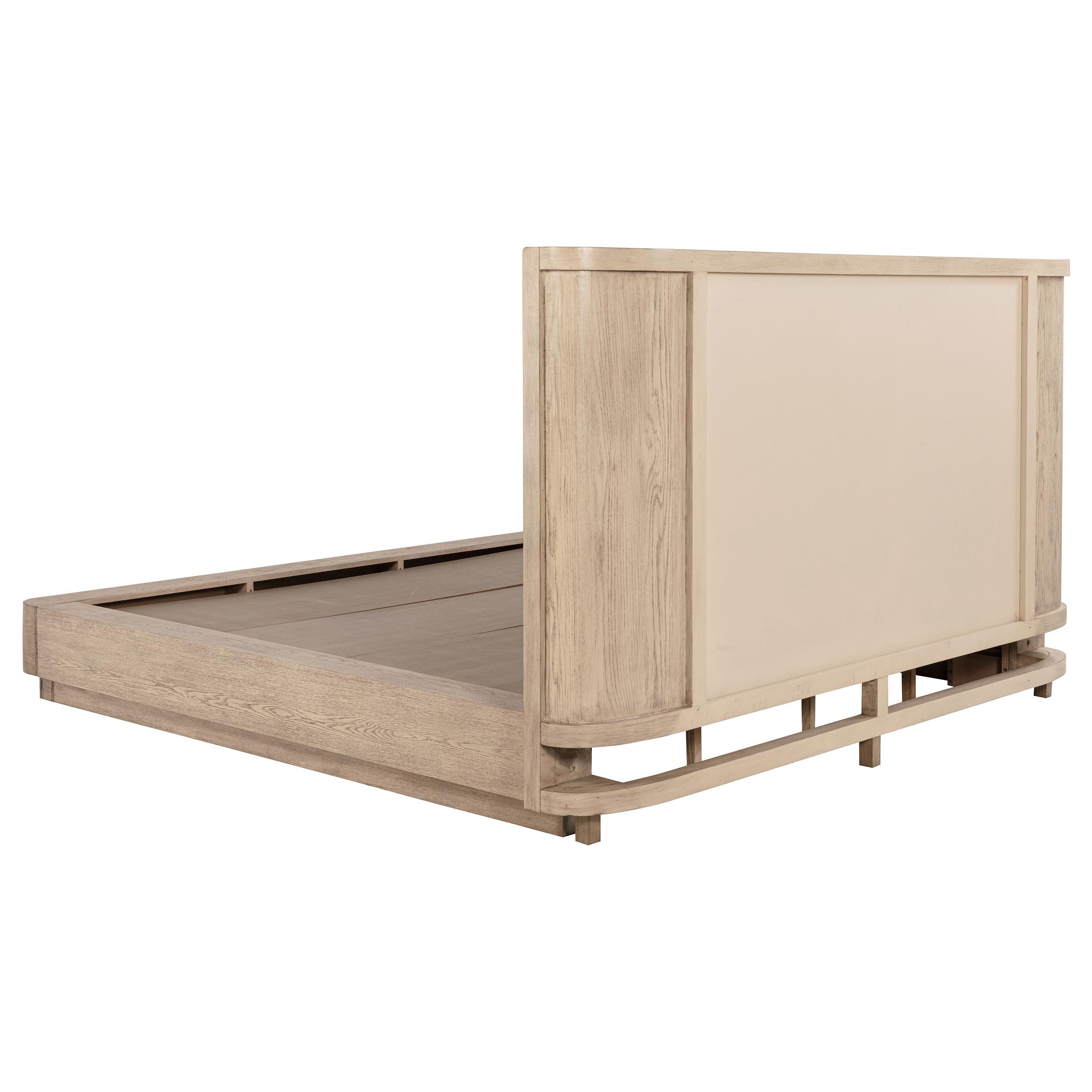 Model: 225041Q | Coaster Kailani 49-inch Queen Wingback Bed Beige Oak