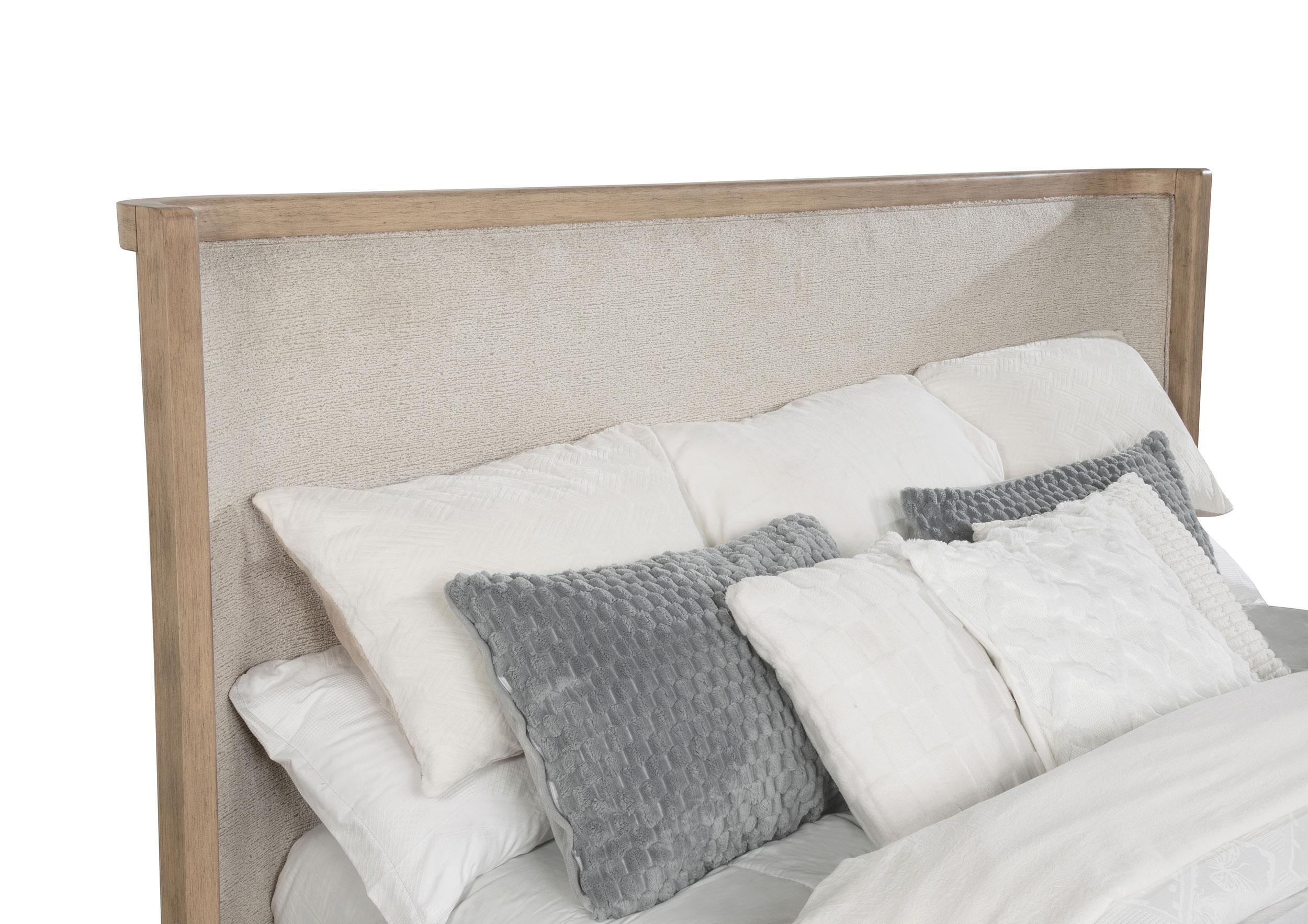 Model: 225041Q | Coaster Kailani 49-inch Queen Wingback Bed Beige Oak