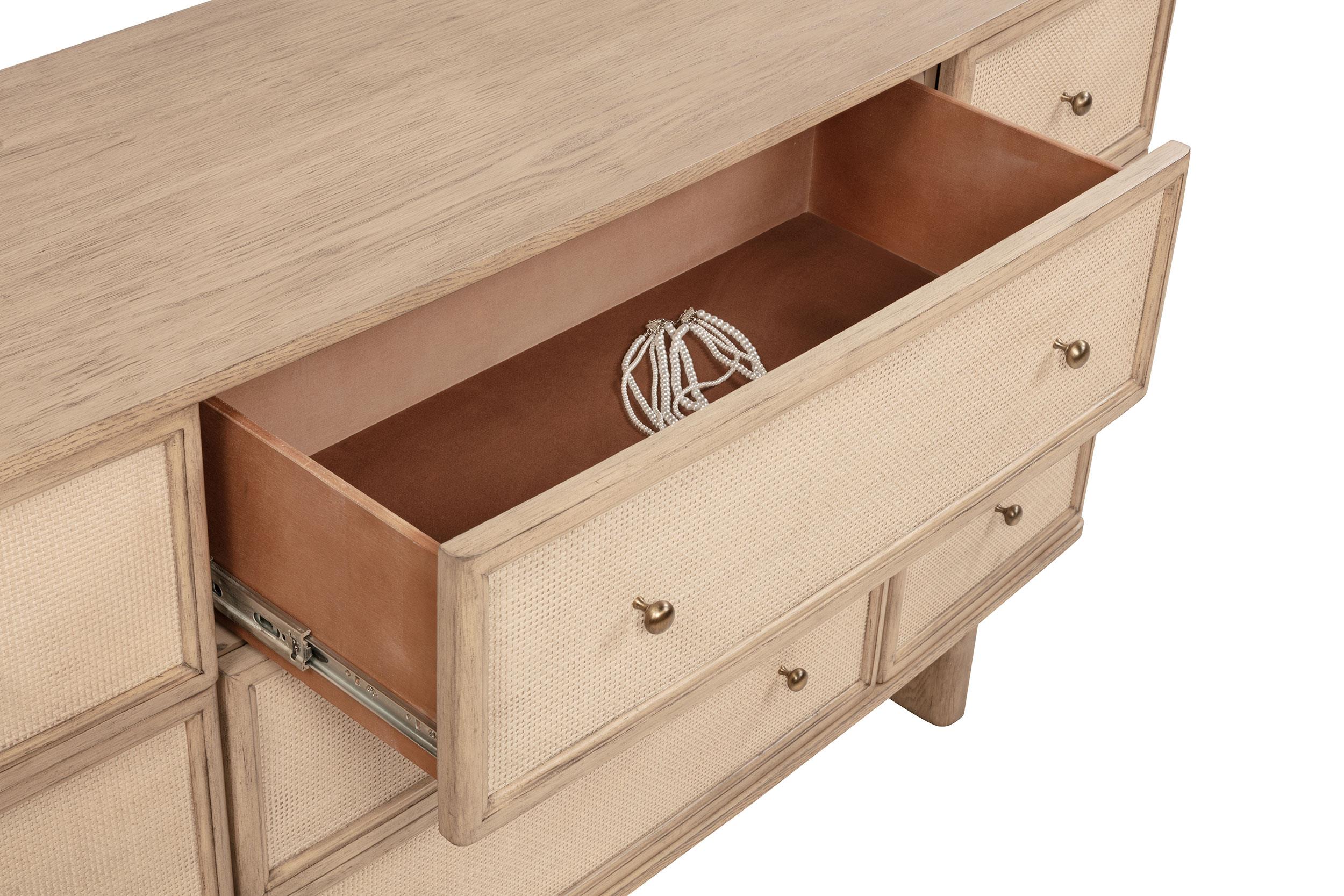 Model: 225043 | Coaster Kailani 9-drawer Dresser Cabinet Beige Oak
