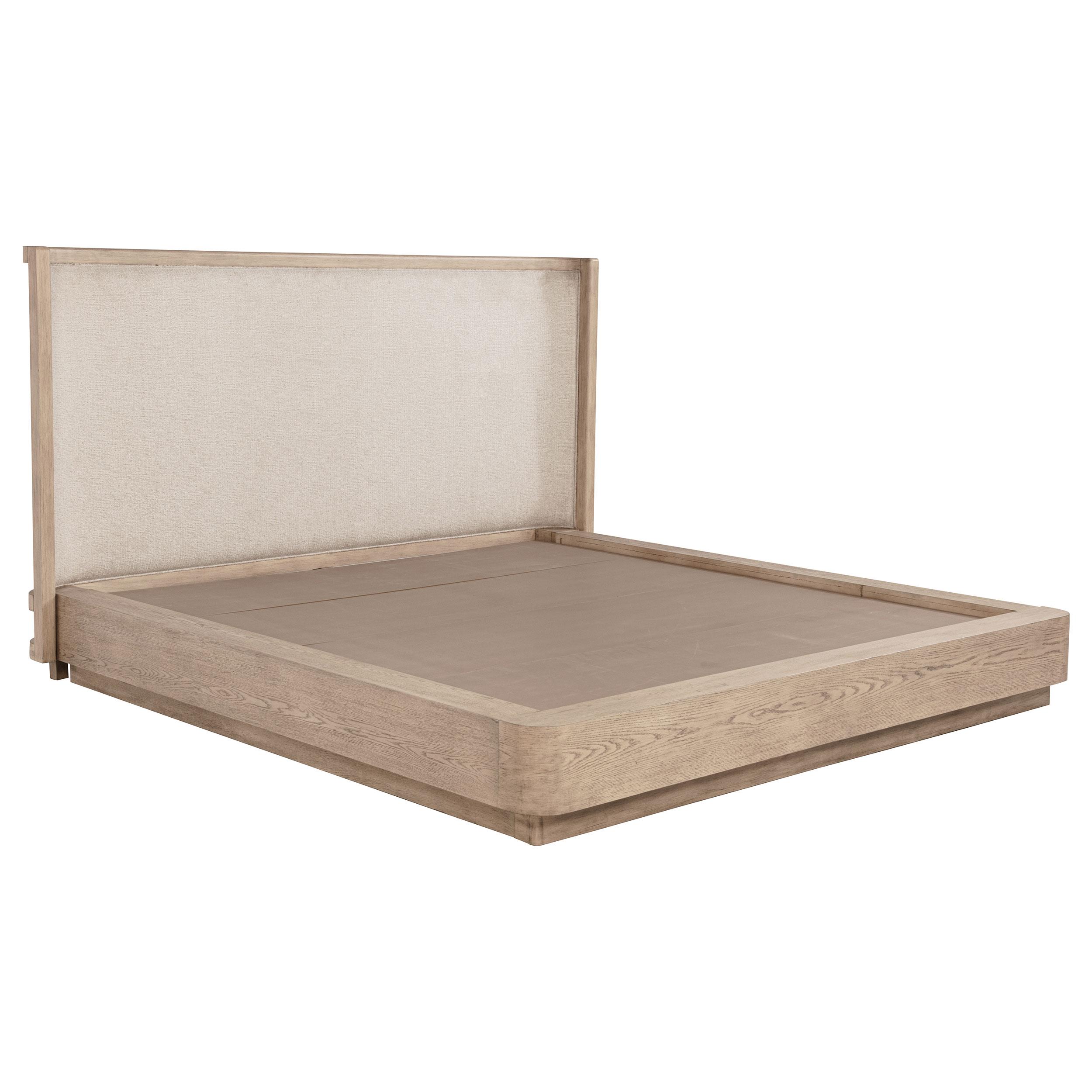 Model: 225041KE | Coaster Kailani 49-inch Eastern King Wingback Bed Beige Oak