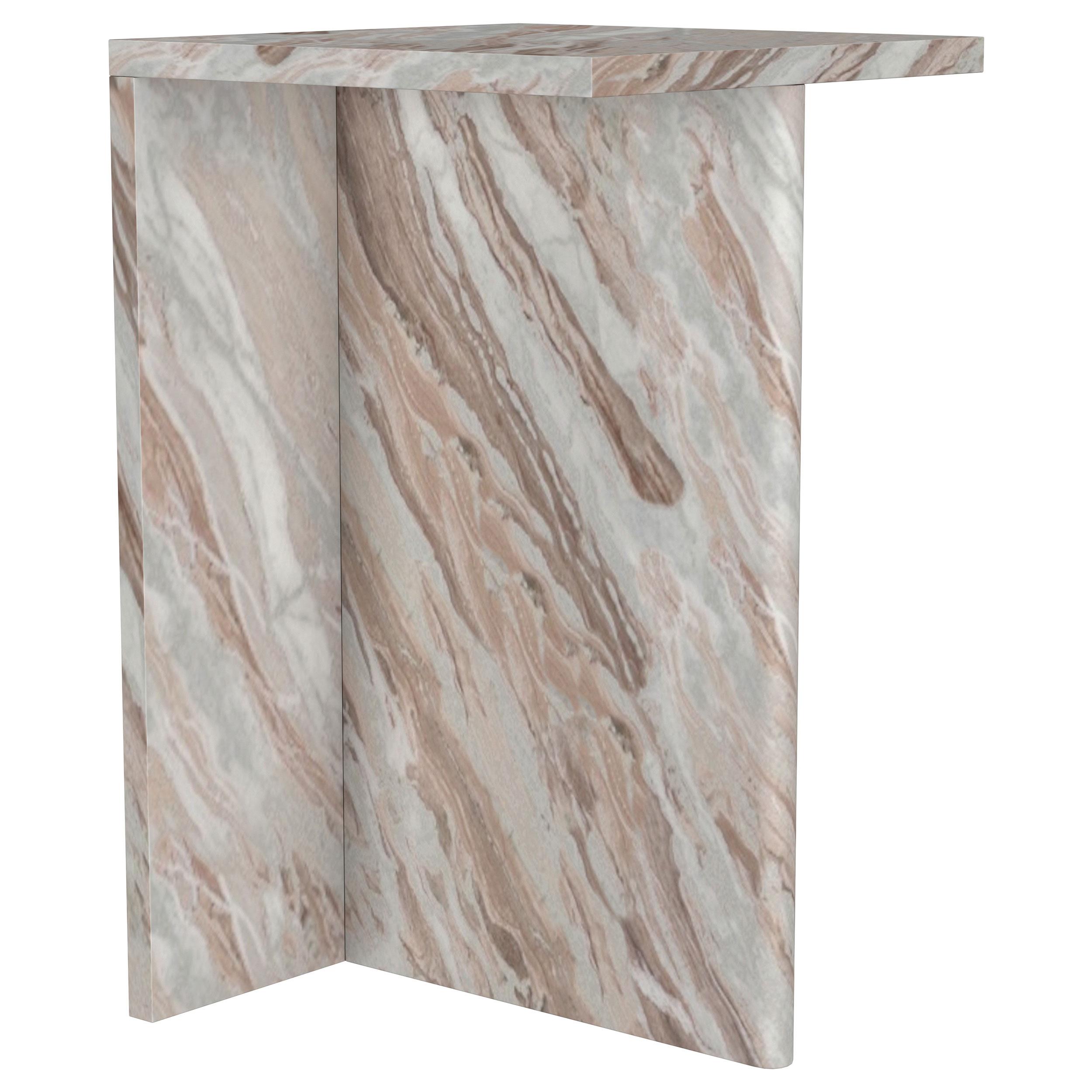 Model: 930053 | Coaster Bowdoin Genuine Marble Accent Side Table Grey