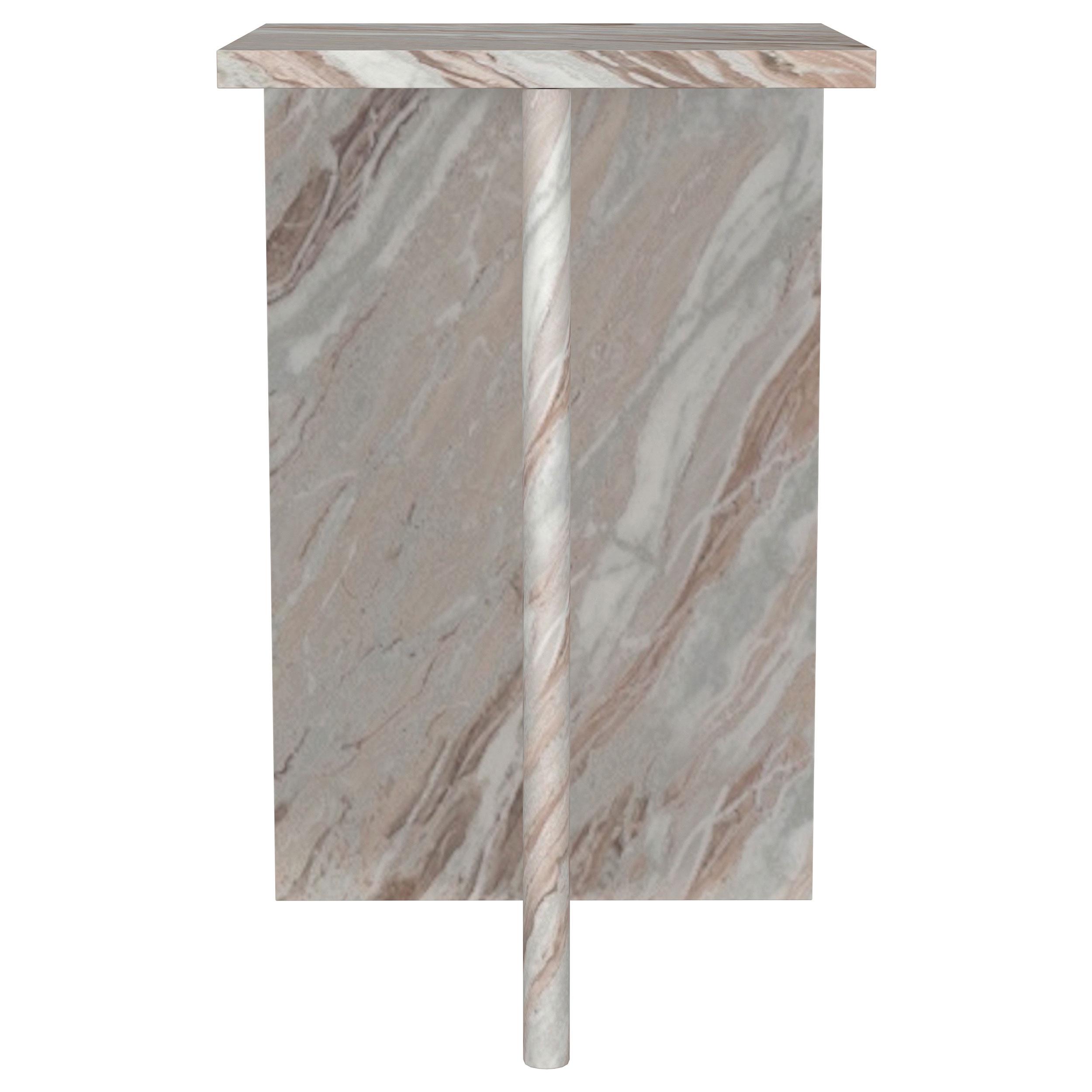 Model: 930053 | Coaster Bowdoin Genuine Marble Accent Side Table Grey