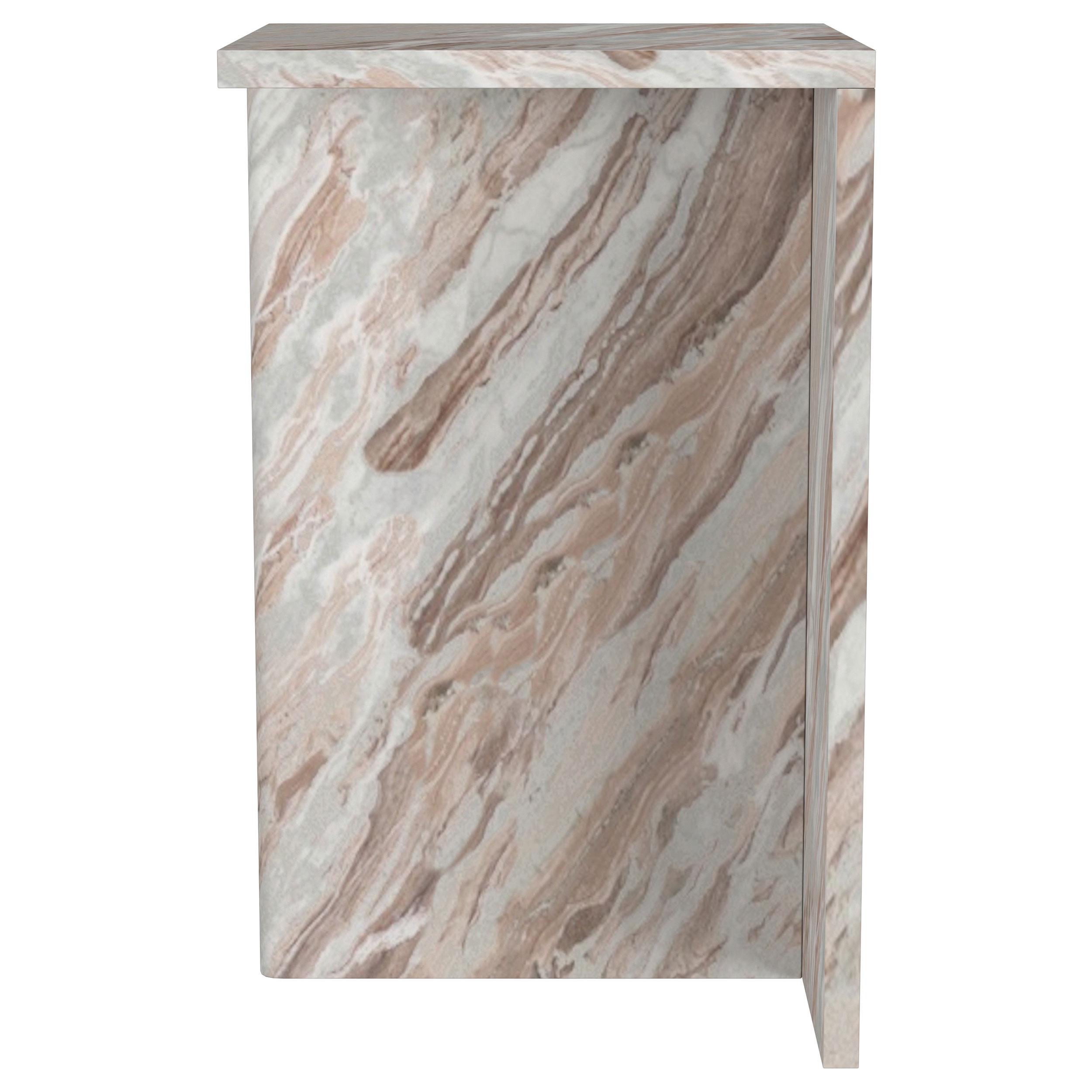 Model: 930053 | Coaster Bowdoin Genuine Marble Accent Side Table Grey