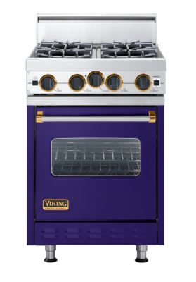 Model: VGIC2454BCBBR | Viking 24"W/24"D GAS RANGE-4B-CB/BR