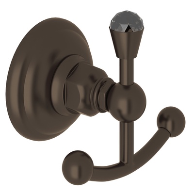 ROHL Italian Bath Swarovski® Crystal Wall Mount Double Robe Hook