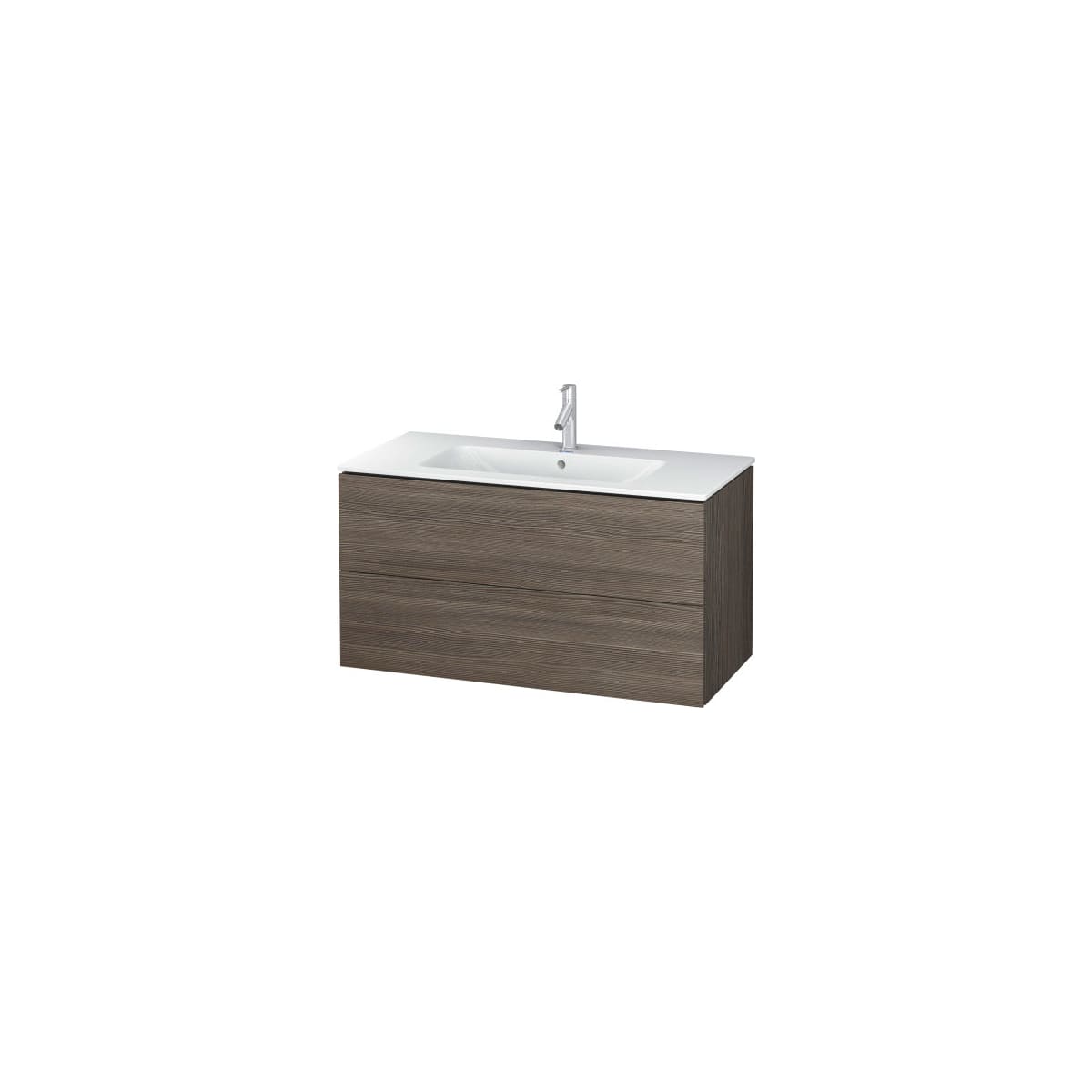 Duravit L-Cube 40-1/8" Vanity Cabinet Only with Two Drawers