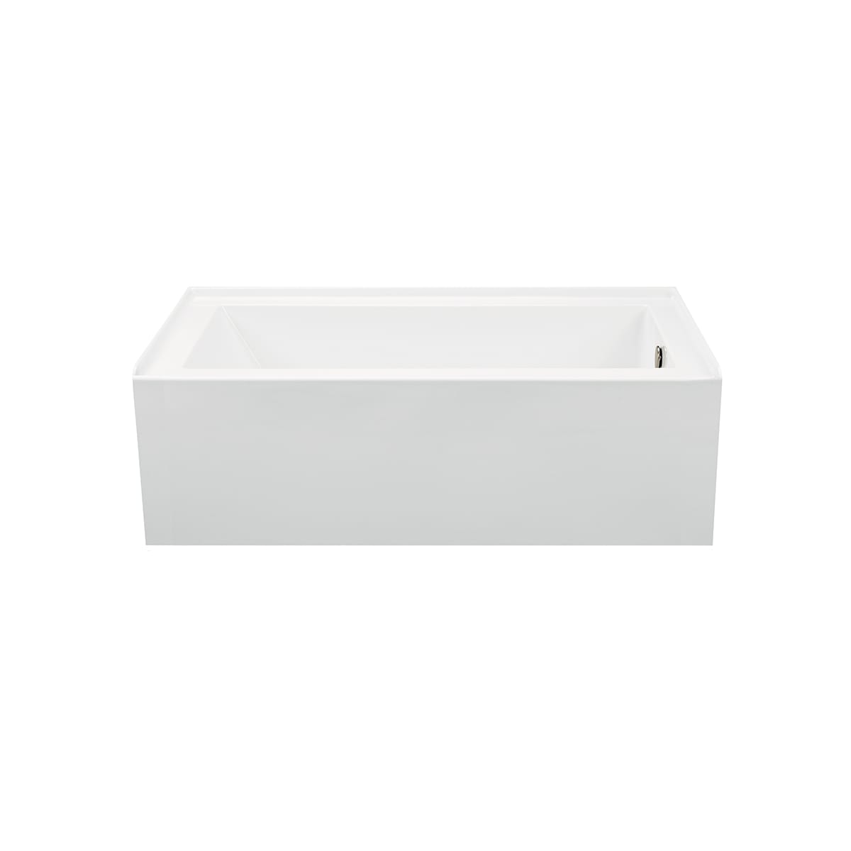 MTI Baths Cameron 3 Designer 66" Alcove Acrylic Whirlpool Tub with Right Drain Placement and Overflow
