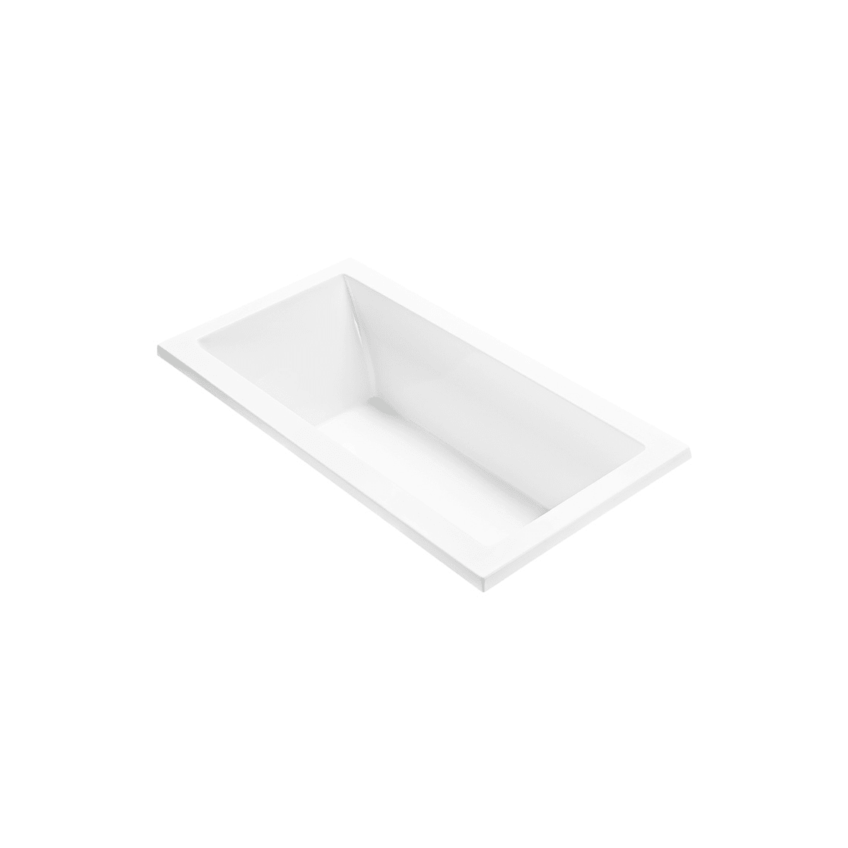 MTI Baths Andrea6 60" Undermount Acrylic Air Bath and Whirlpool Tub with Reversible Drain and Overflow