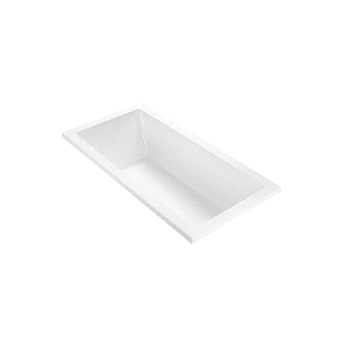 MTI Baths Andrea 3 Designer 72" Drop In Acrylic Air Massage / Whirlpool Tub with Reversible Drain Placement and Overflow