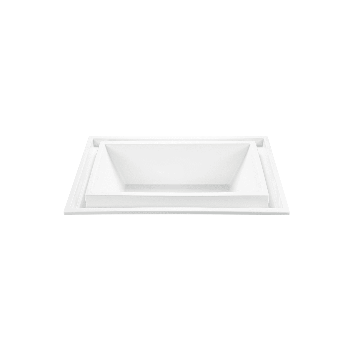 MTI Baths Caribe 79" Undermount Acrylic Air Bath and Whirlpool Tub with Center Drain and Overflow