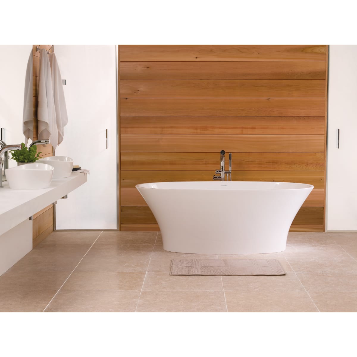 Victoria+Albert ionian 67" x 32" Freestanding Soaking Bathtub With Void