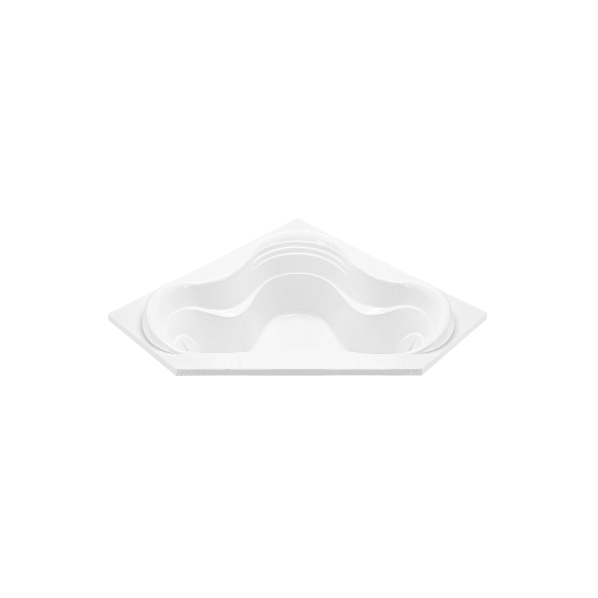 MTI Baths Cayman 4 60" Drop In Acrylic Air Bath and Ultra Whirlpool Tub with Center Drain and Overflow