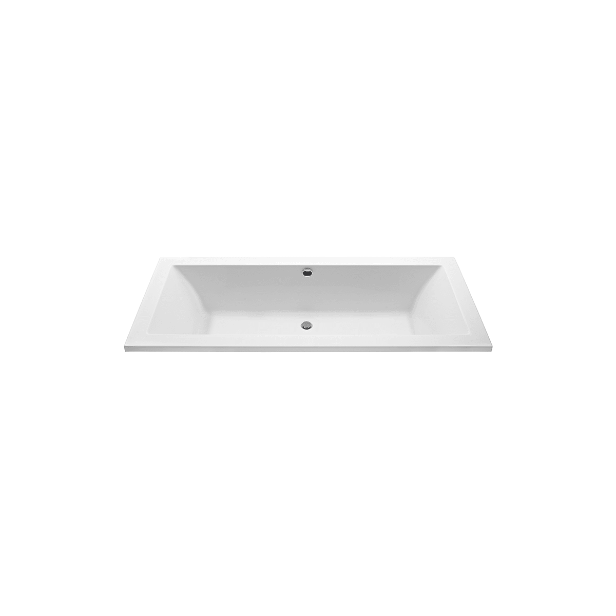 MTI Baths Andrea 27 Designer 86" Drop In Acrylic Air Massage / Ultra Whirlpool Tub with Center Drain Placement and Overflow