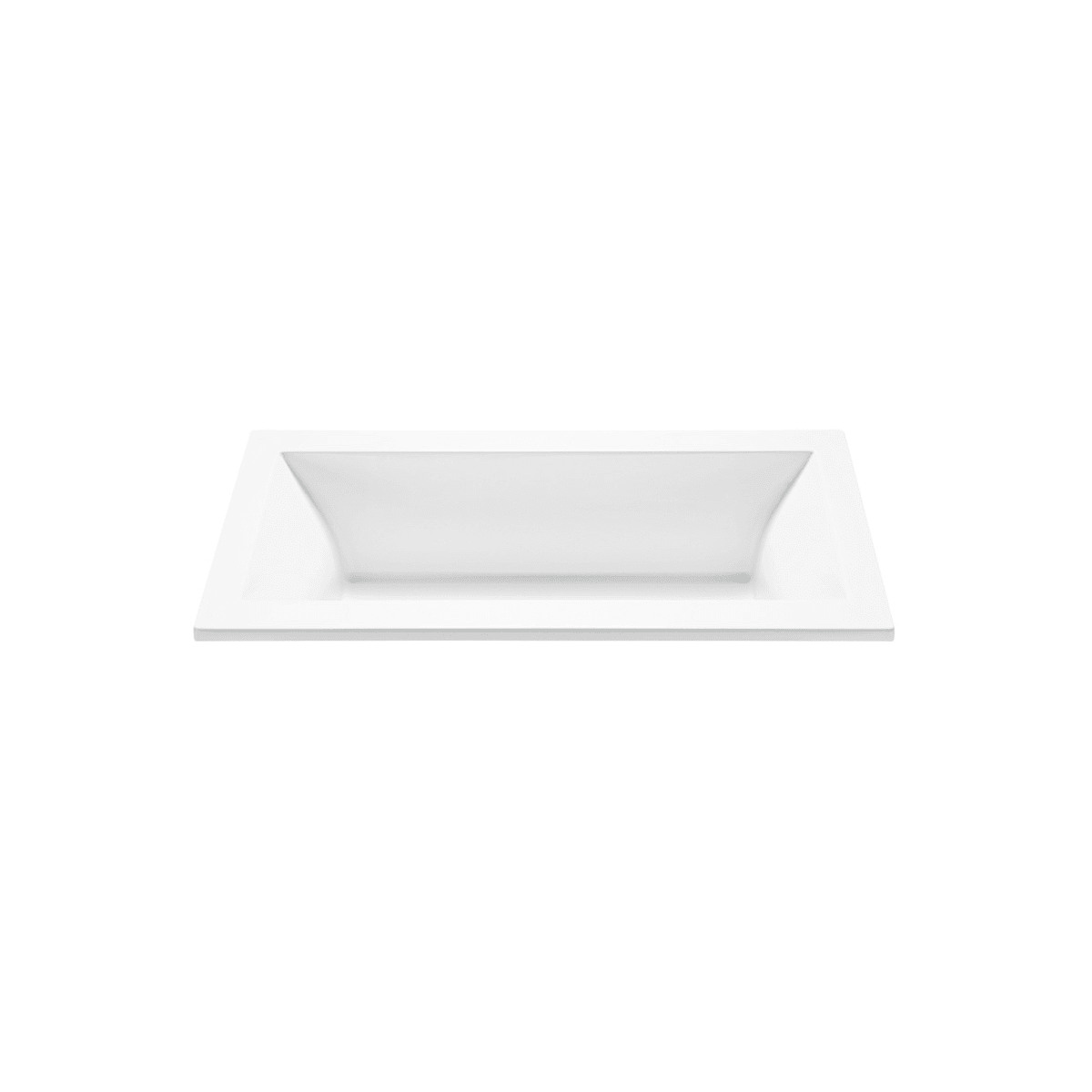 MTI Baths Andrea 8 Designer 72" Drop In Acrylic Air Massage Elite / Ultra Whirlpool Tub with Center Drain Placement and Overflow