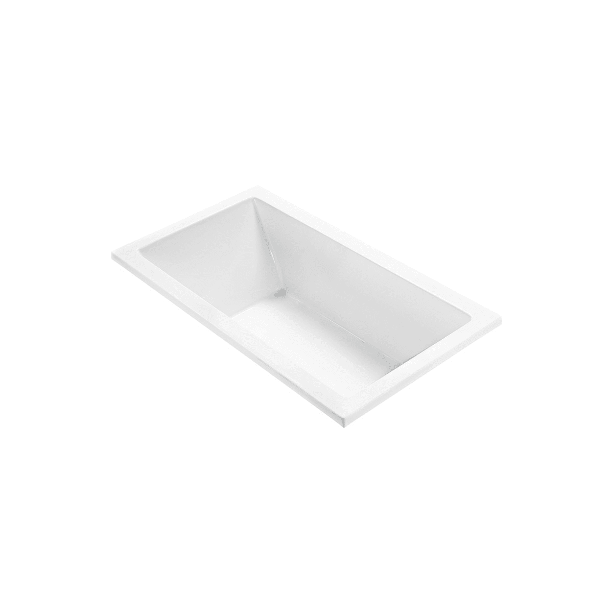 MTI Baths Andrea 5 66" Undermount Acrylic Air Bath Tub with Reversible Drain and Overflow