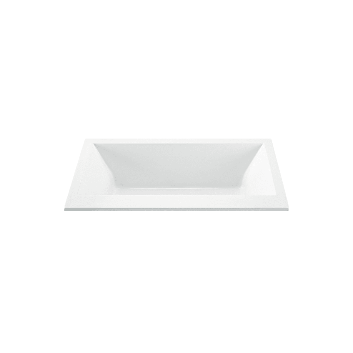 MTI Baths Kahlo 2 Designer 66" Drop In Acrylic Air Massage Elite Tub with Center Drain Placement and Overflow