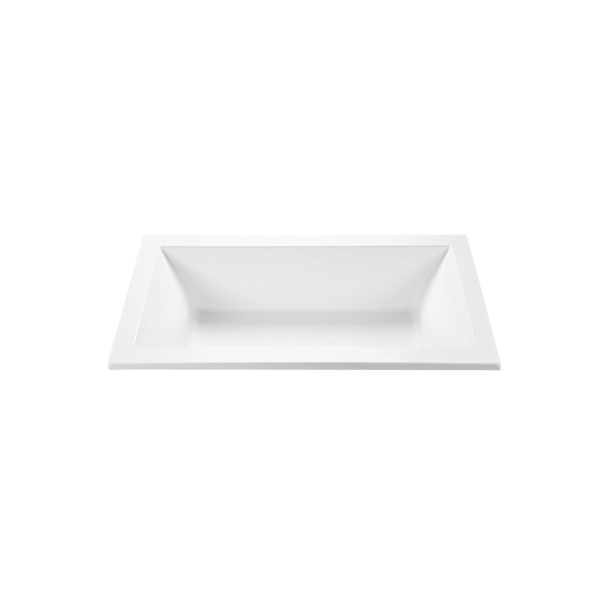 MTI Baths Andrea 16 Designer 72" Undermount Acrylic Soaking Tub with Center Drain Placement and Overflow