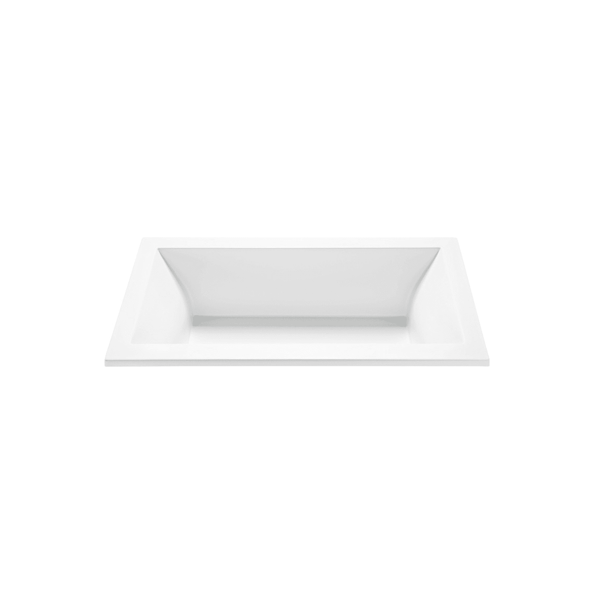 MTI Baths Andrea 14 Designer 71" Undermount Acrylic Soaking Tub with Center Drain Placement and Overflow