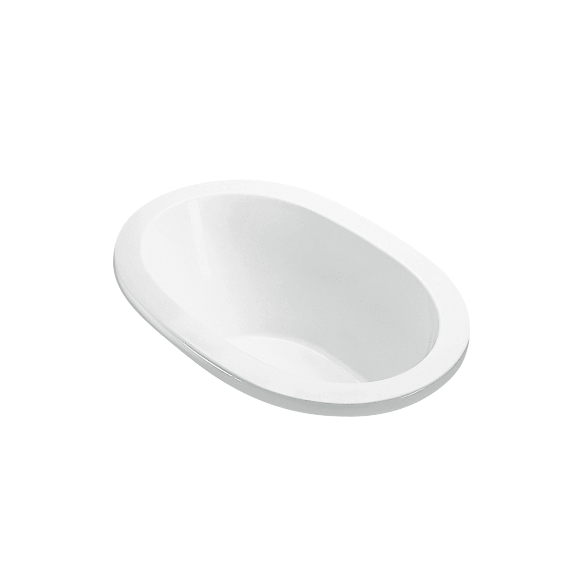 MTI Baths Adena 1 60" Drop In Acrylic Air Bath and Whirlpool Tub with Center Drain and Overflow
