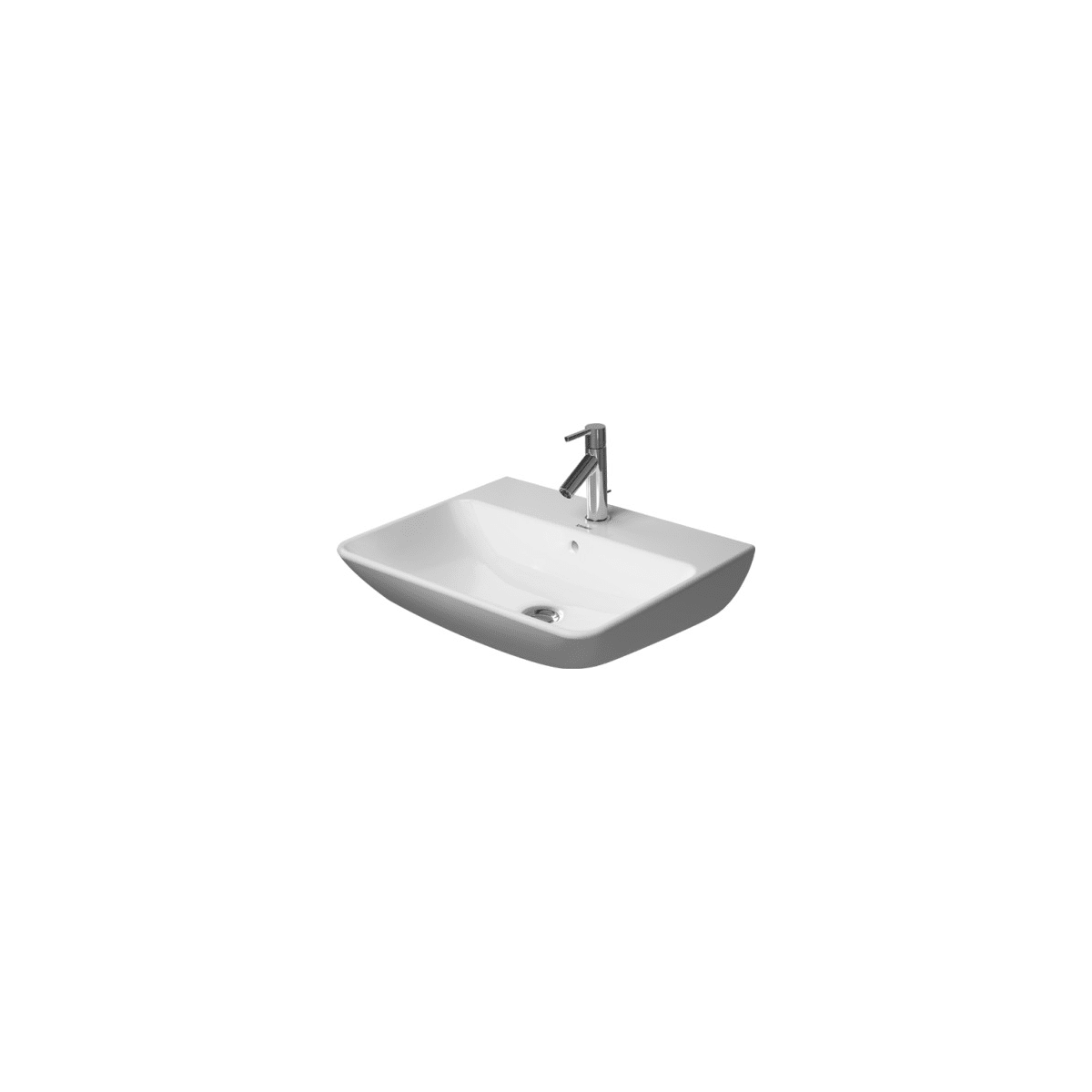 Duravit ME by Starck 21-5/8" Wall Mounted or Pedestal Bathroom Sink with Three Holes