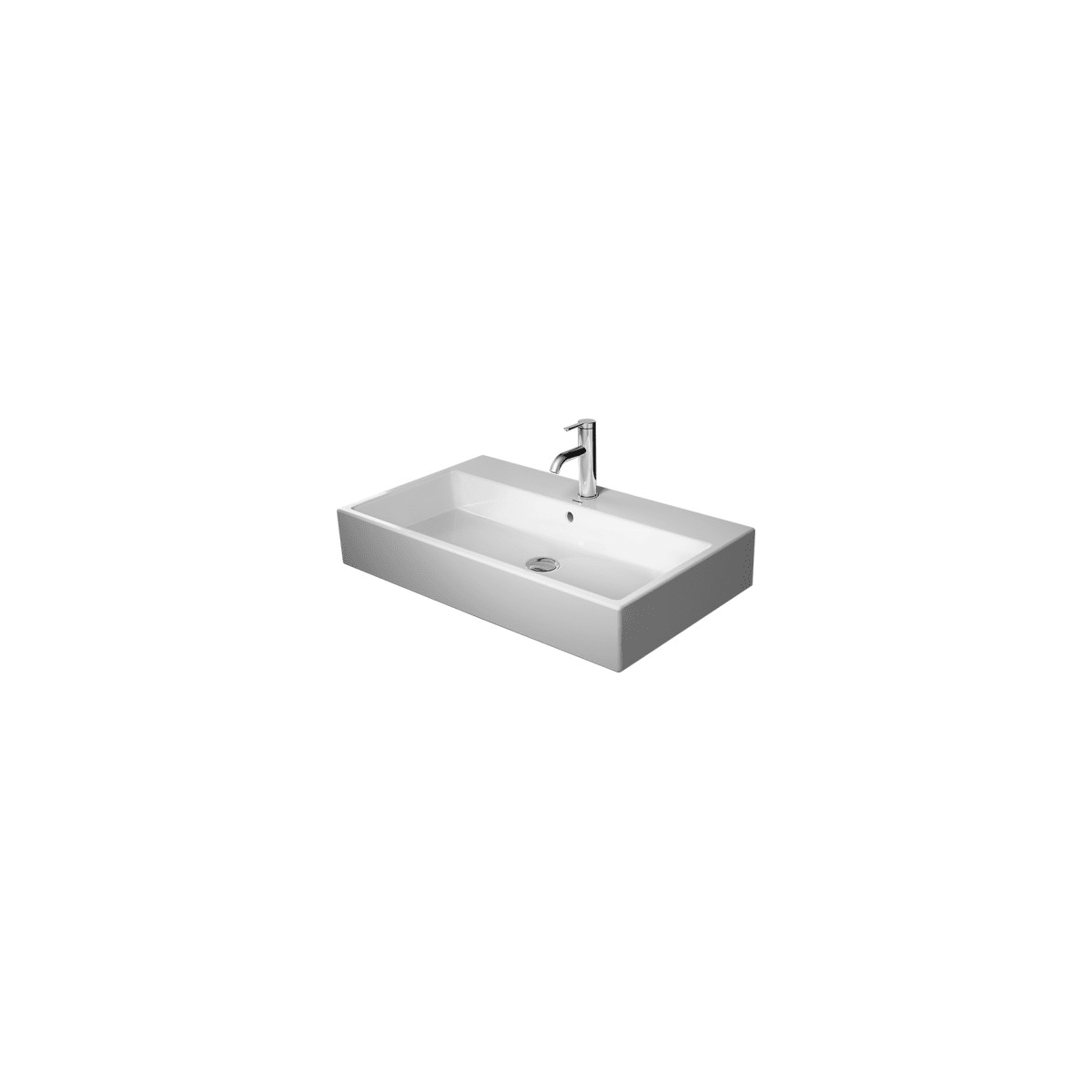 Duravit Vero 31-1/2" Wall Mounted Bathroom Sink with 3 Faucet Holes