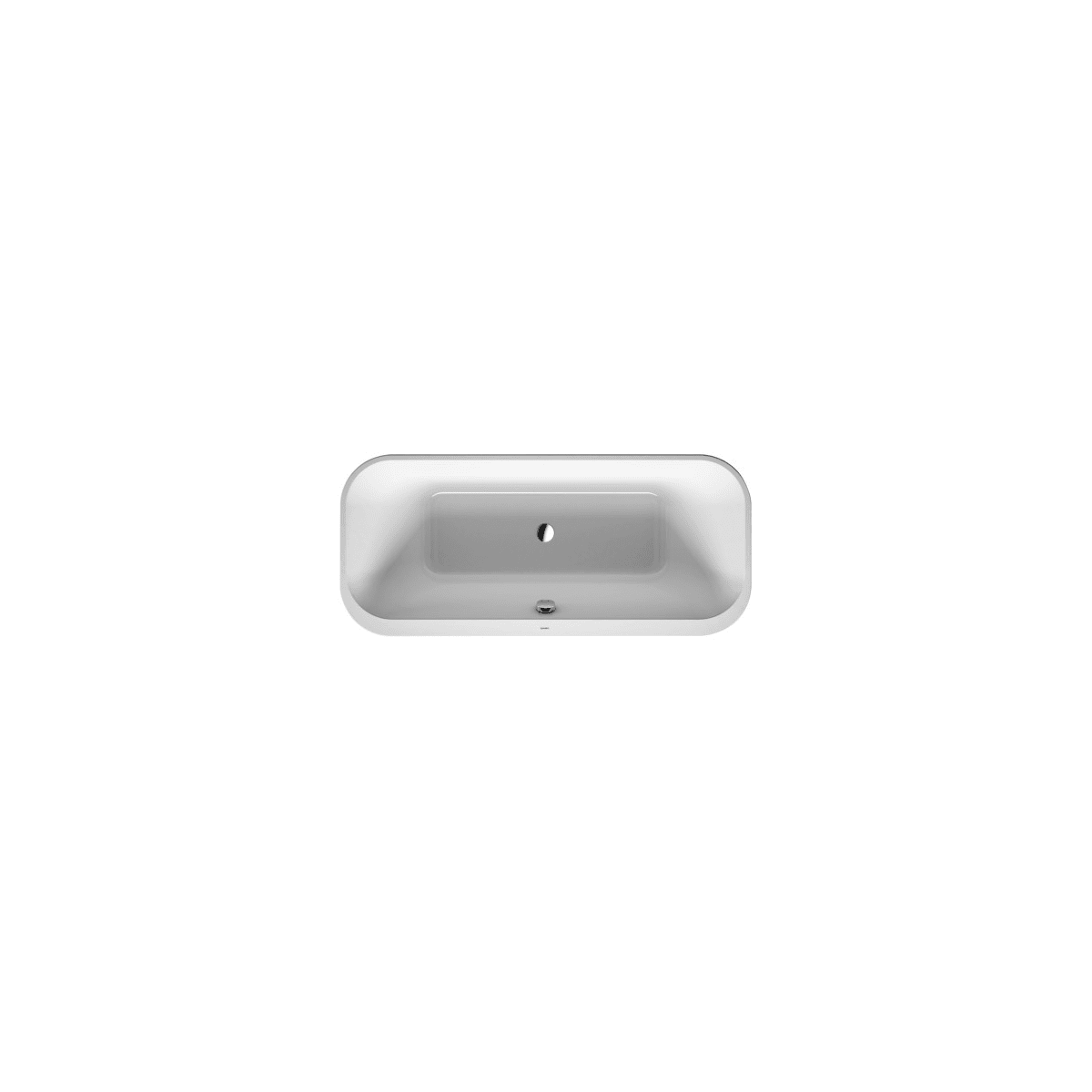 Duravit Happy D.2 70-7/8" Free Standing Acrylic Soaking Tub with Center Drain