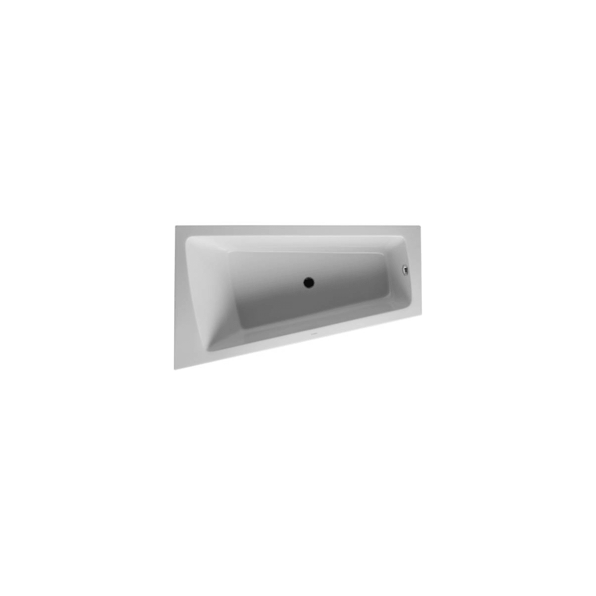 Duravit Paiova 66-7/8" Drop in Acrylic Soaking Bath Tub for Corner Left Installations with Center Drain and Apron