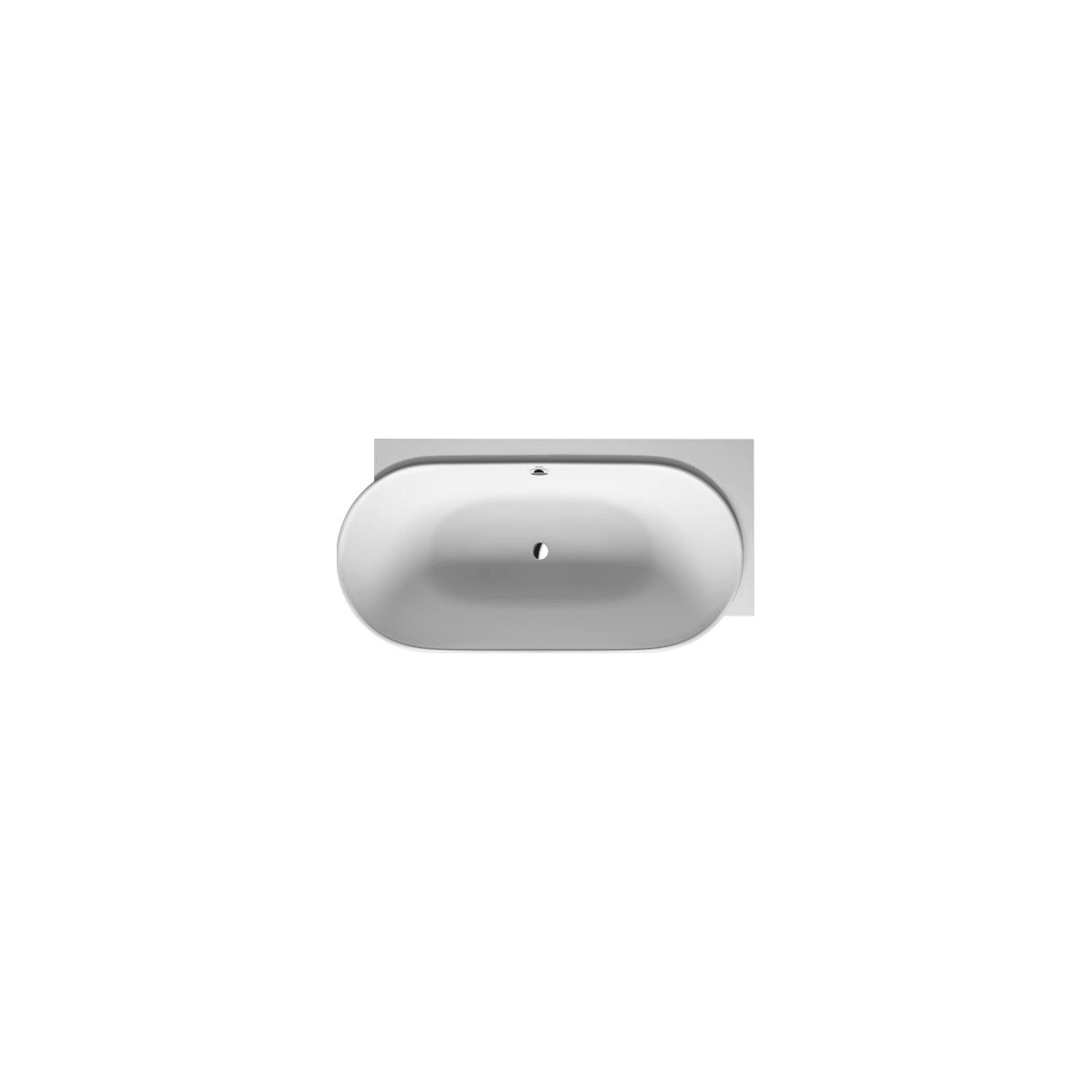 Duravit Luv 72-7/8" Corner Ceramic Soaking Tub - Less Drain Waste and Overflow