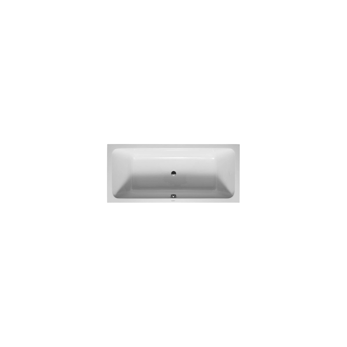 Duravit D-Code 71" Soaking Bathtub for Drop-In Installations with Central Drain