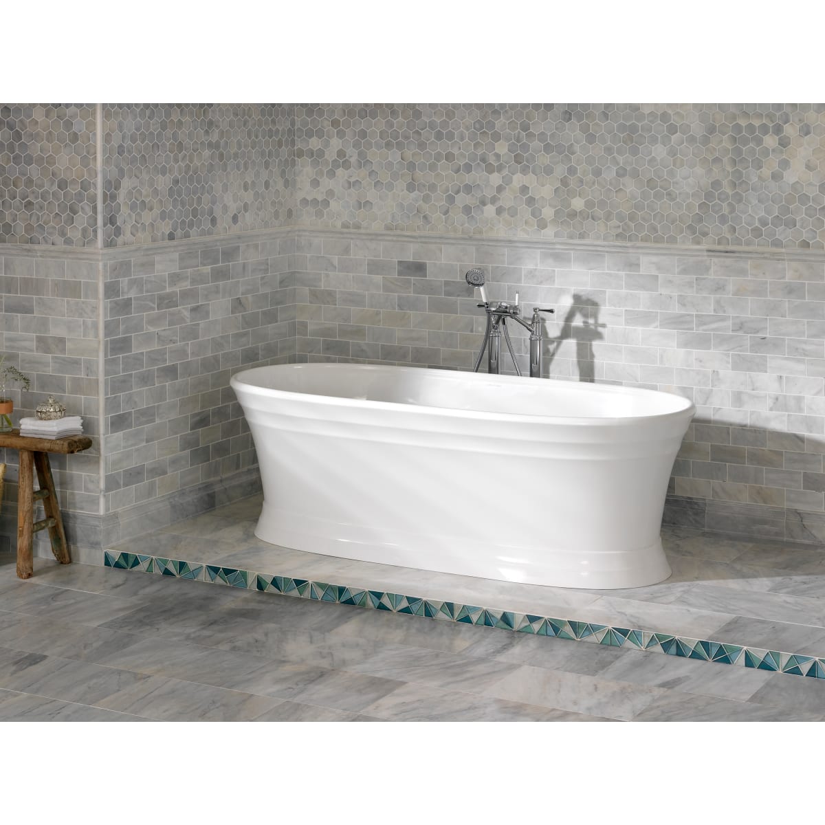 Victoria+Albert Worcester 71" x 31" Freestanding Soaking Bathtub With Void