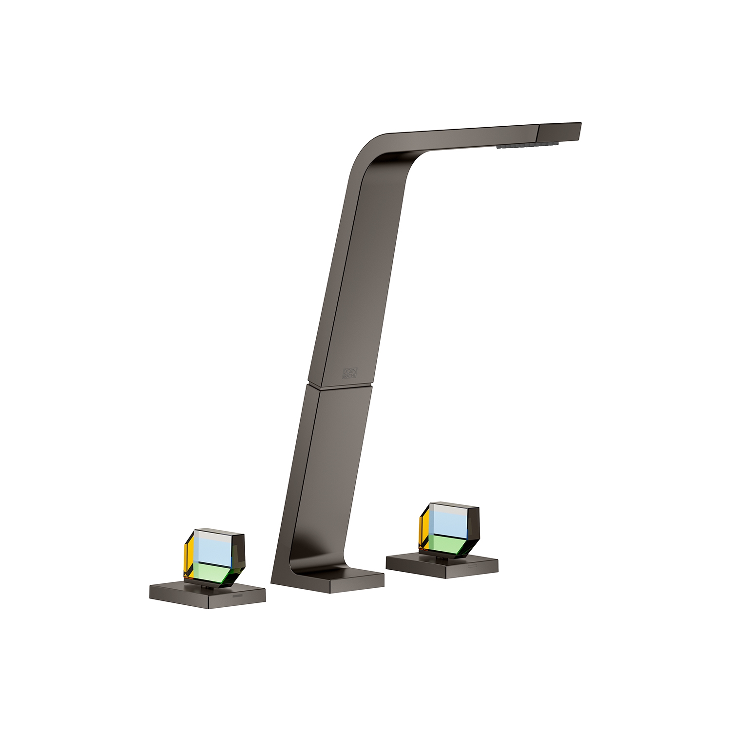 DornBracht Three-hole lavatory mixer without drain - Dark Platinum matte