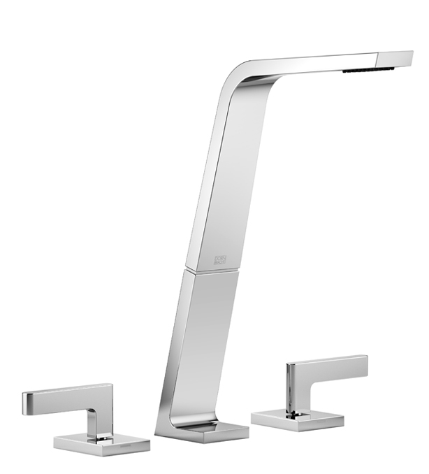 DornBracht Three-hole lavatory mixer without drain - Dark Platinum matte