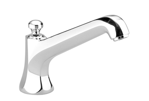 DornBracht bath spout with diverter for deck mounting