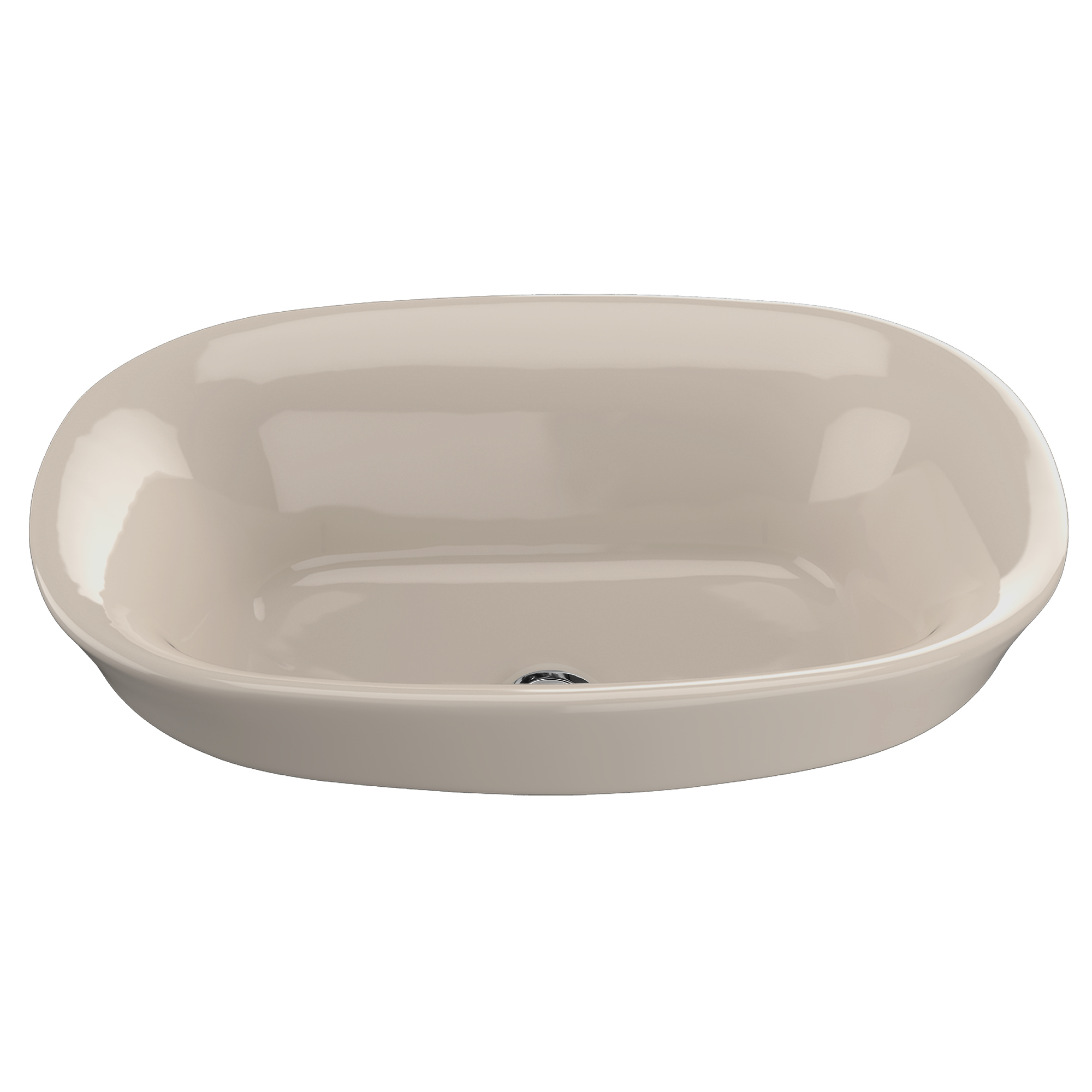 TotoUsa TOTO® Maris™ Oval Semi-Recessed Vessel Bathroom Sink with CEFIONTECT, Bone - LT480G#03