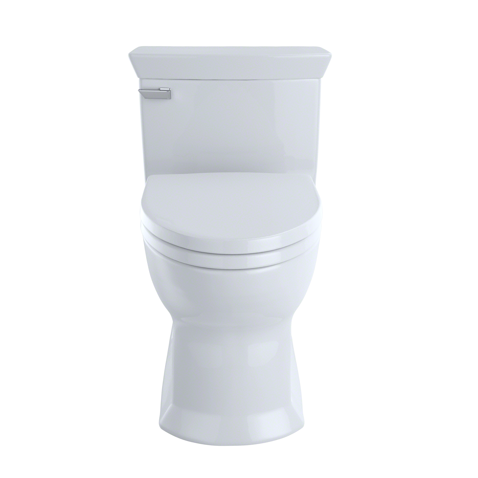 Model: MS964214CEFG#01 | TOTO TOTO® Eco Soirée® One Piece Elongated 1.28 GPF Universal Height Skirted Toilet with CEFIONTECT, Cotton White - MS964214CEFG#01