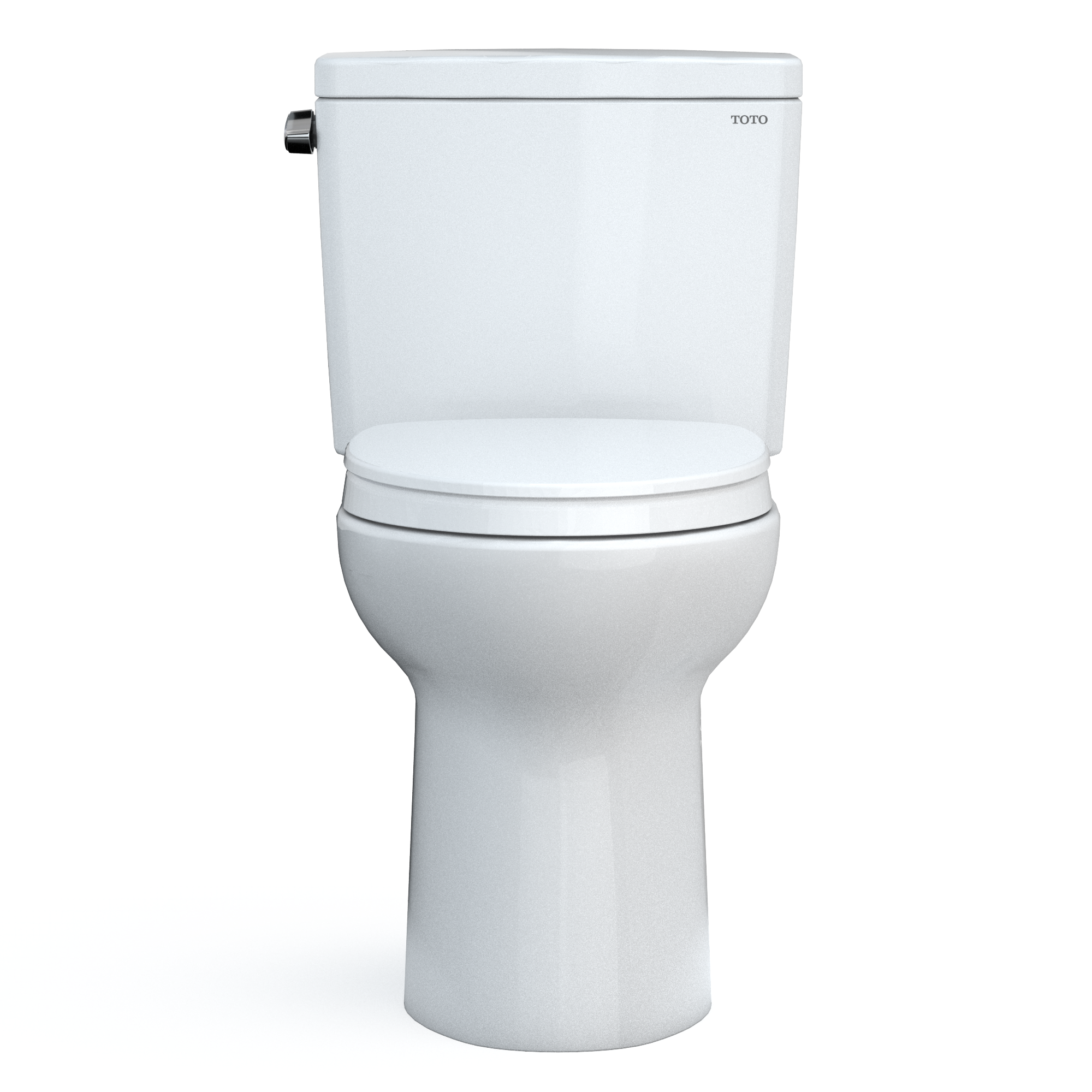 Model: MS776124CEFG#01 | TOTO TOTO® Drake® Two-Piece Elongated 1.28 GPF Universal Height TORNADO FLUSH® Toilet with CEFIONTECT® and SoftClose® Seat, WASHLET®+ Ready, Cotton White - MS776124CEFG#01