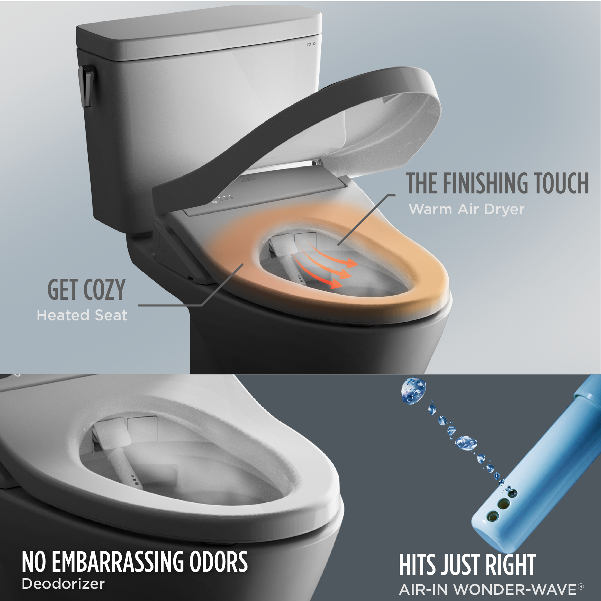 Model: MW7764736CEFGA.10#01 | TOTO TOTO® Drake® WASHLET®+ Two-Piece Elongated 1.28 GPF Universal Height TORNADO FLUSH® Toilet and S7A Contemporary Bidet Seat with Auto Flush, 10 Inch Rough-In, Cotton White - MW7764736CEFGA.10#01