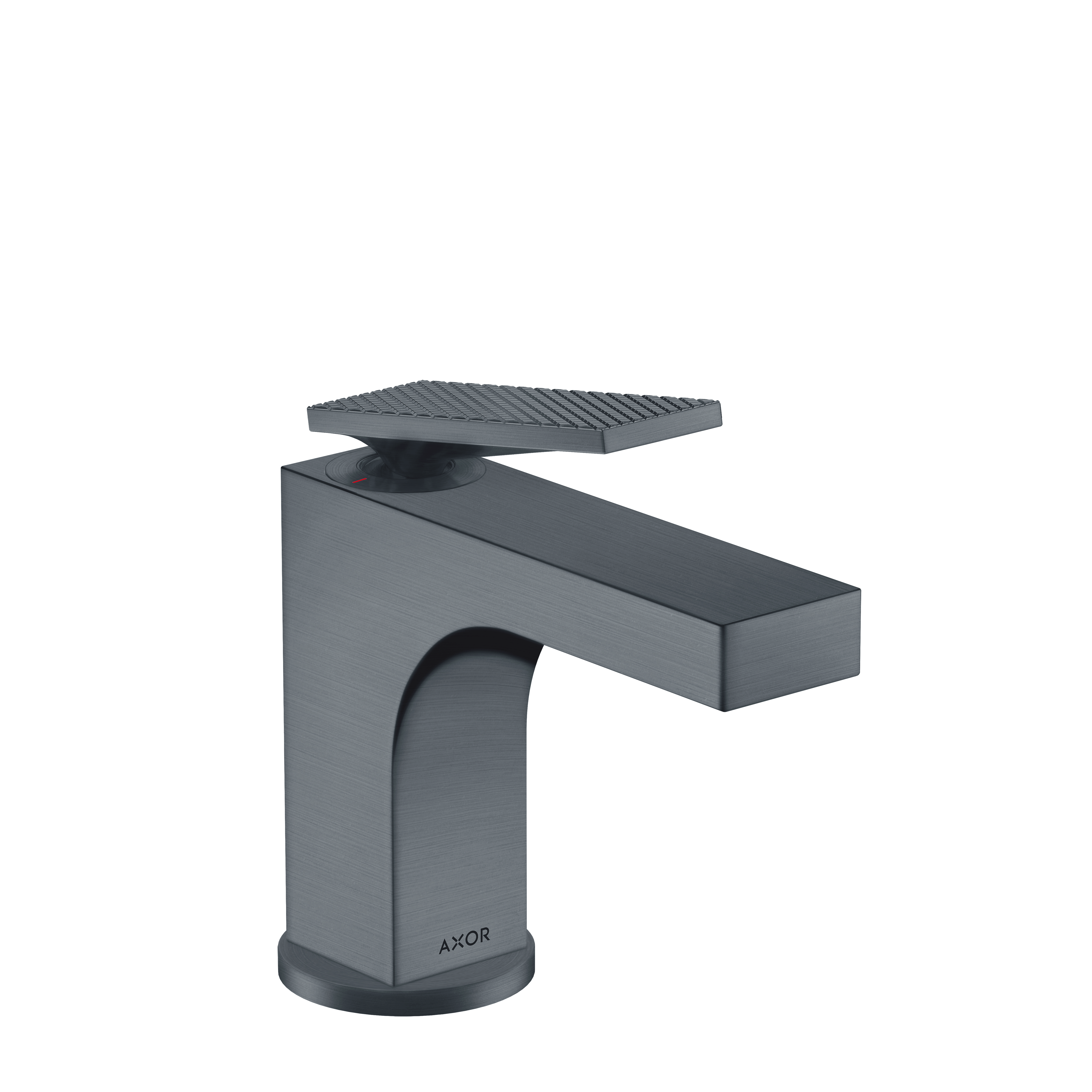 Axor Citterio Single-Hole Faucet 90 with Pop-Up Drain- Rhombic Cut, 1.2 GPM in Brushed Black Chrome
