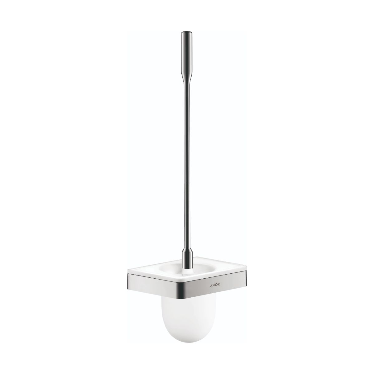 Axor Universal SoftSquare Toilet Brush with Holder Wall-Mounted in Chrome