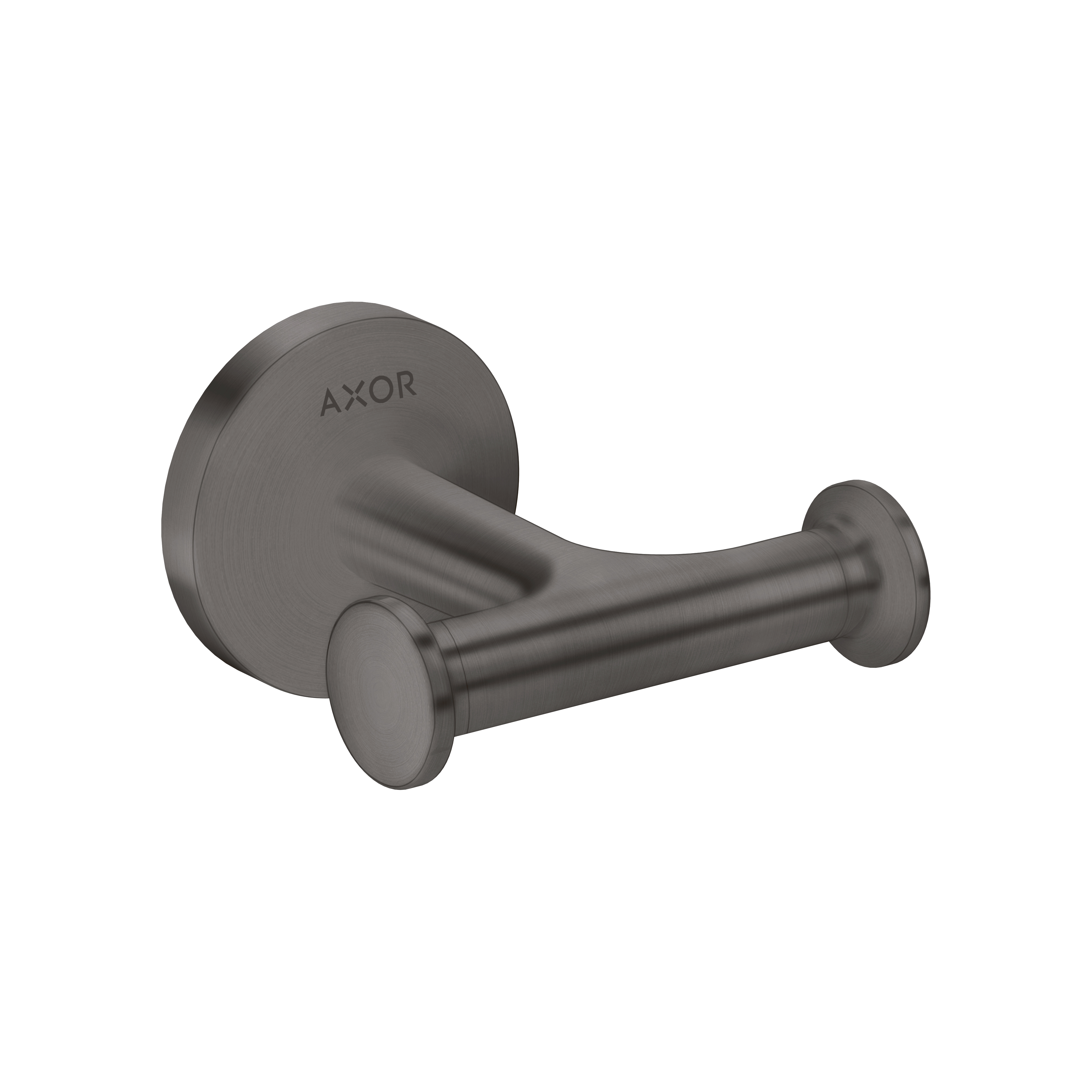 Axor Universal Circular Double Hook in Brushed Black Chrome