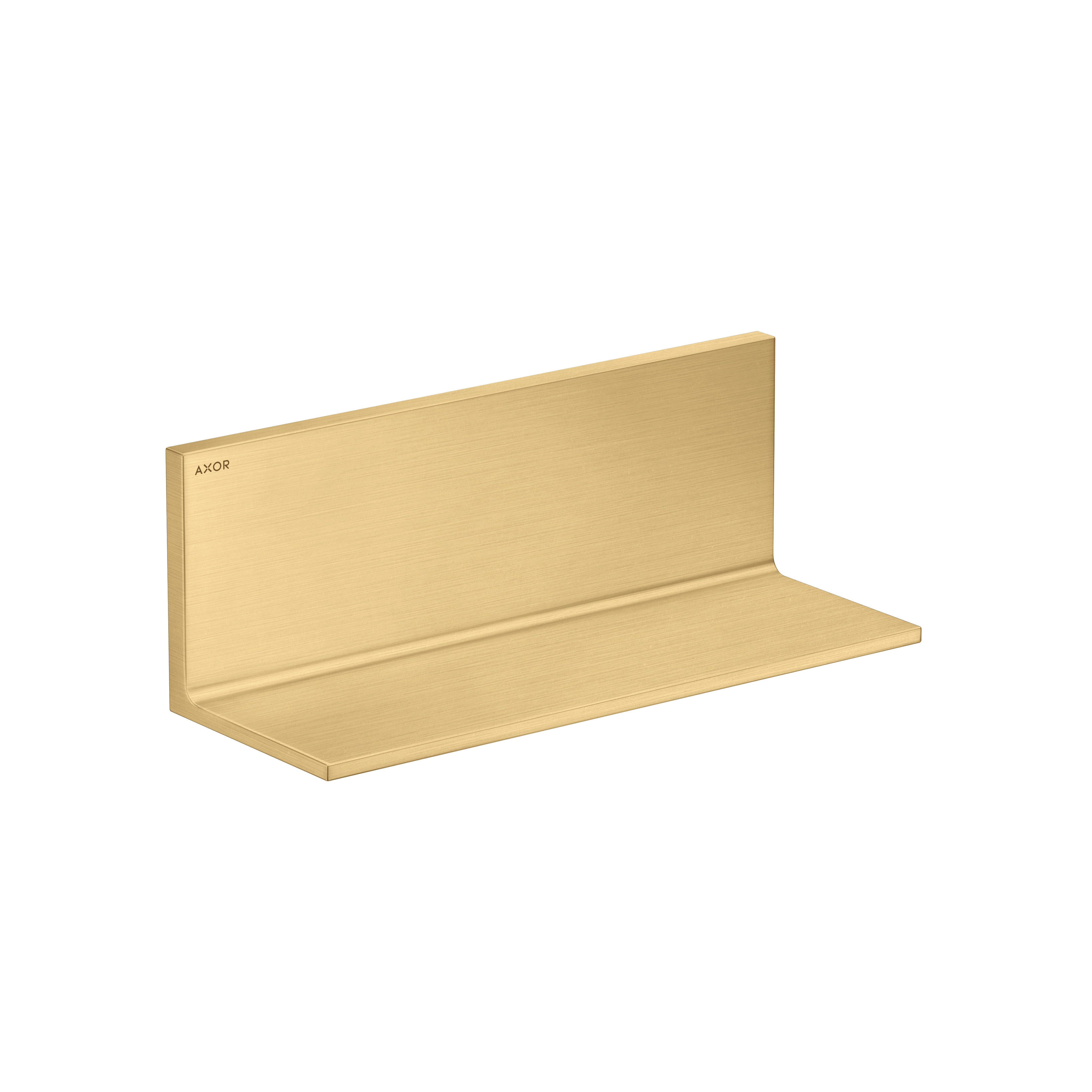 Axor Universal Rectangular Shelf, 12" in Brushed Gold Optic