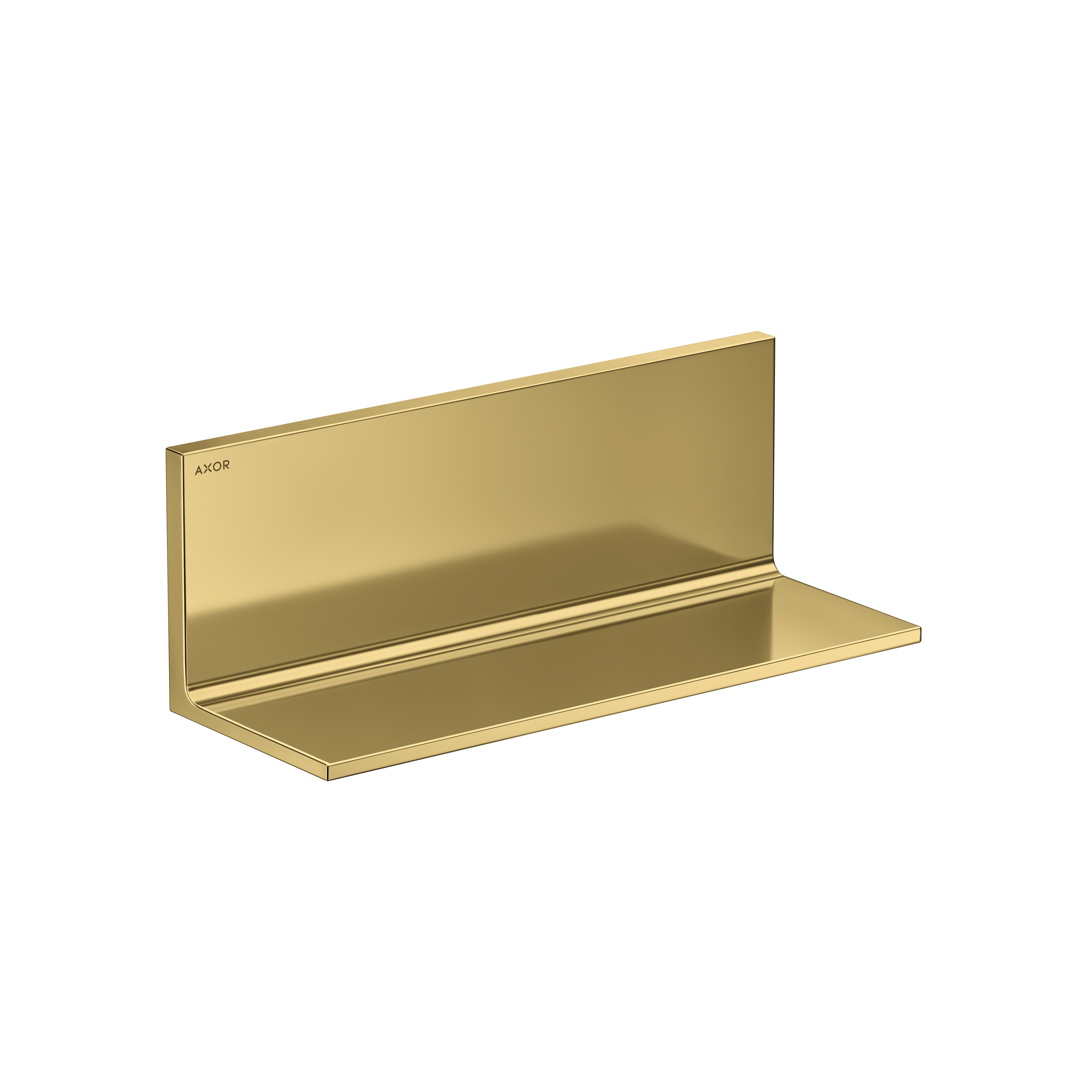 Axor Universal Rectangular Shelf, 12" in Polished Gold Optic