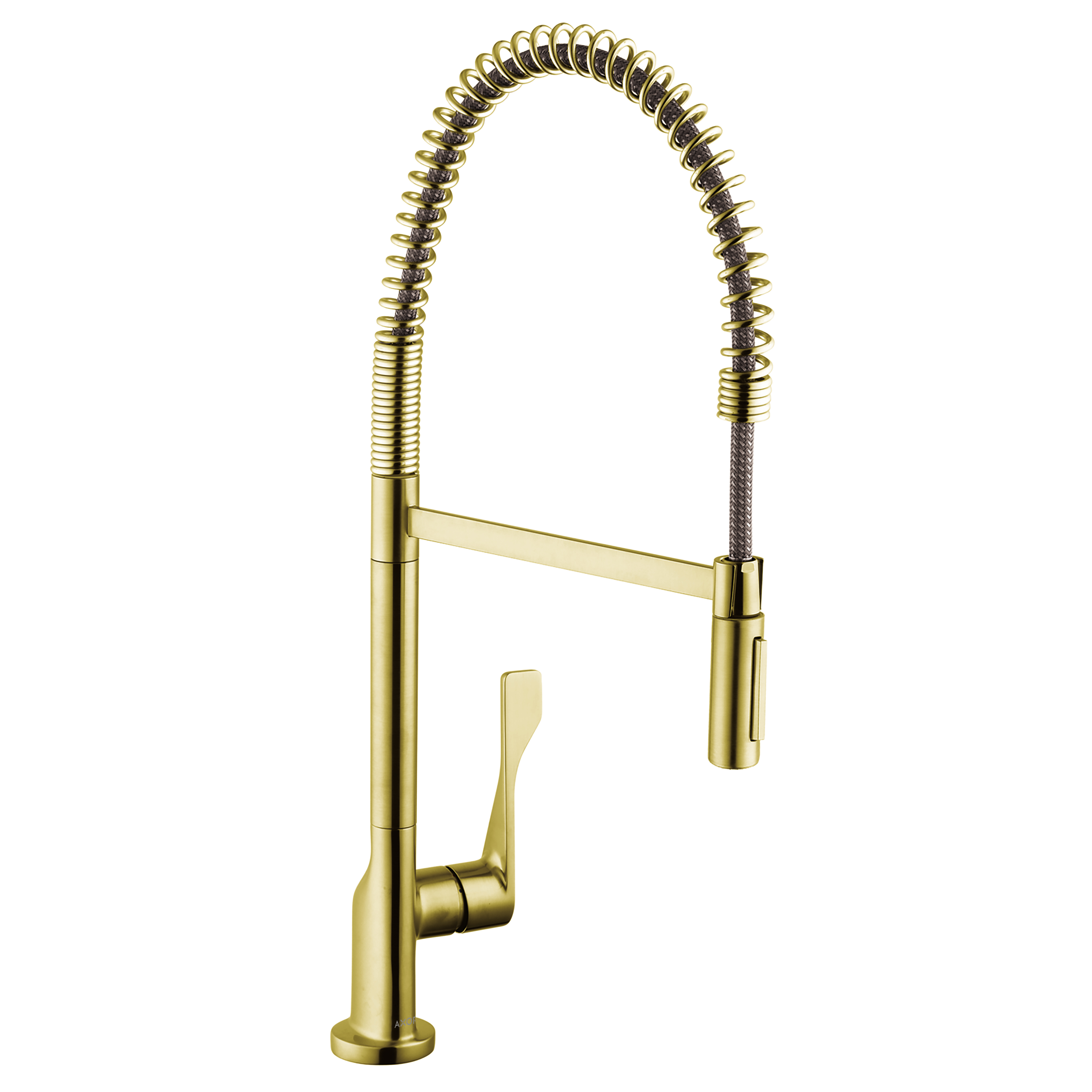 Axor Citterio Semi-Pro Kitchen Faucet 2-Spray, 1.75 GPM in Brushed Gold Optic