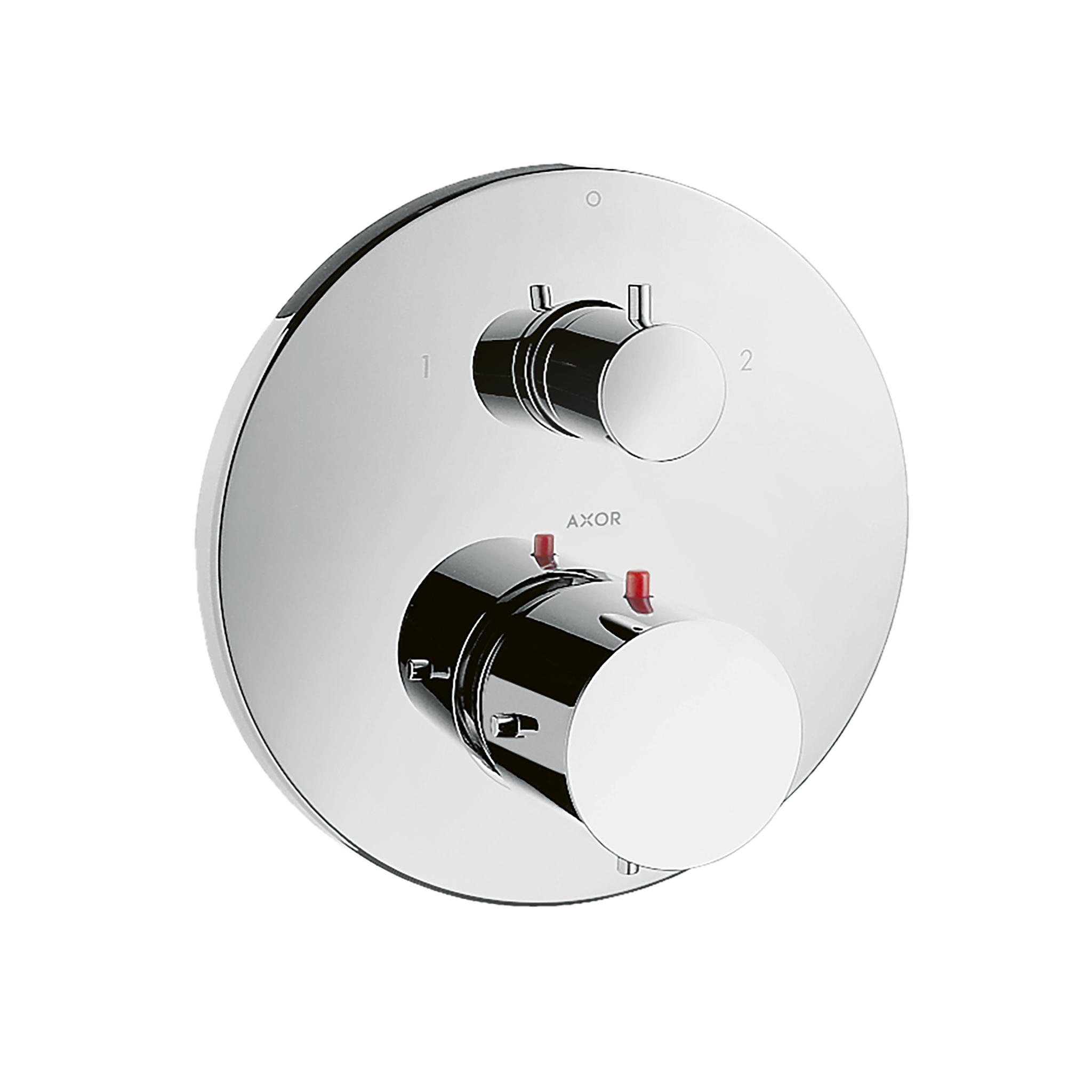 Axor Starck Thermostatic Trim with Volume Control and Diverter in Chrome