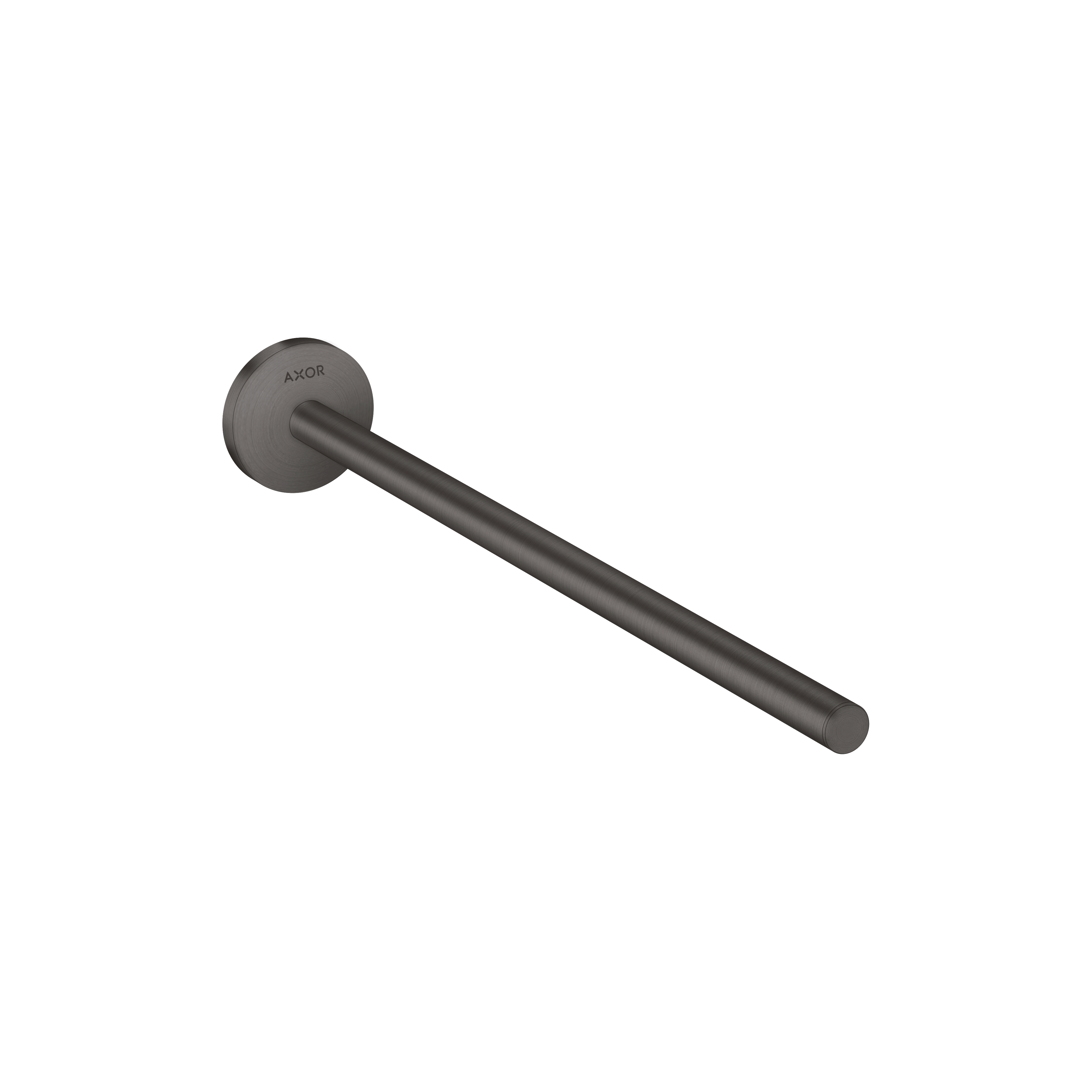Axor Universal Circular Towel Bar, 14" in Brushed Black Chrome
